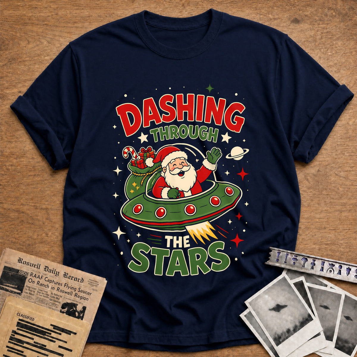 Dashing Through The Stars 48 T-Shirt - Navy