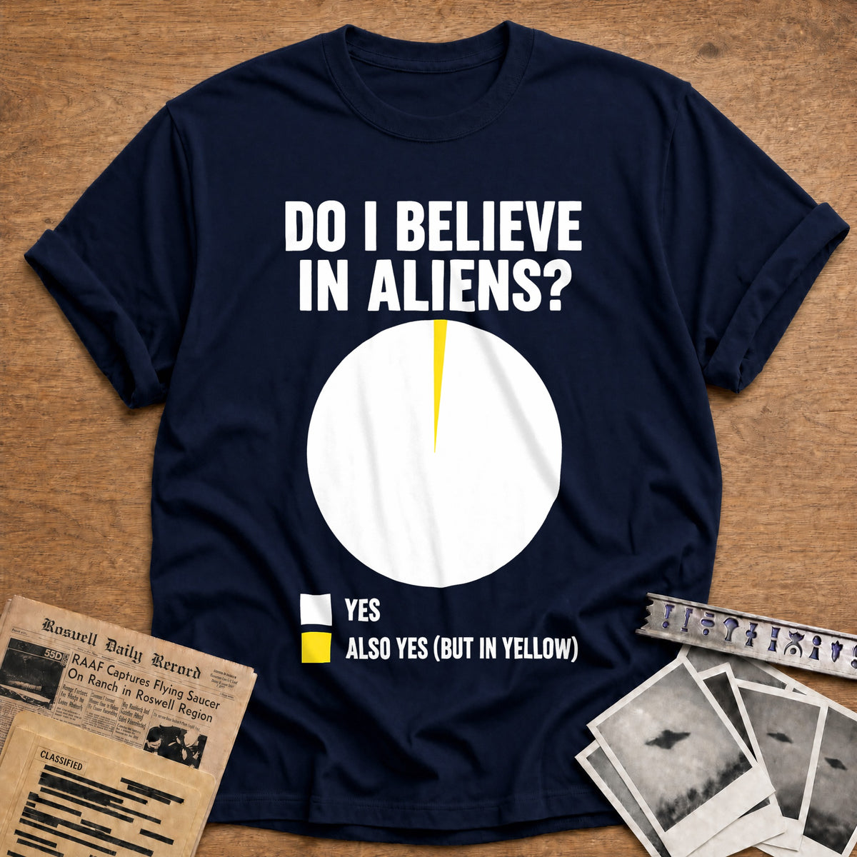 Do I Believe In Aliens 98 T-Shirt - Navy