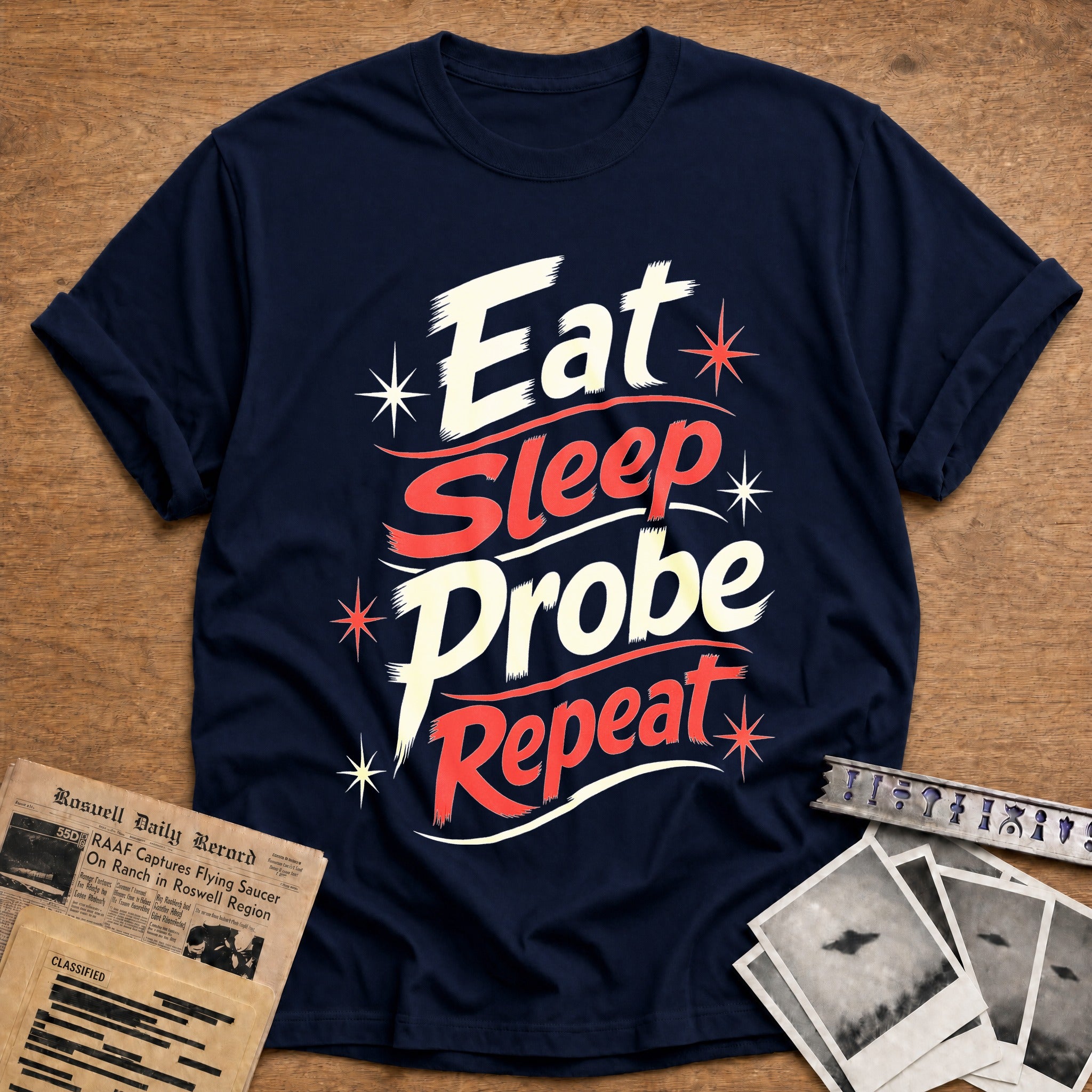 Eat Sleep Probe Repeat - Navy