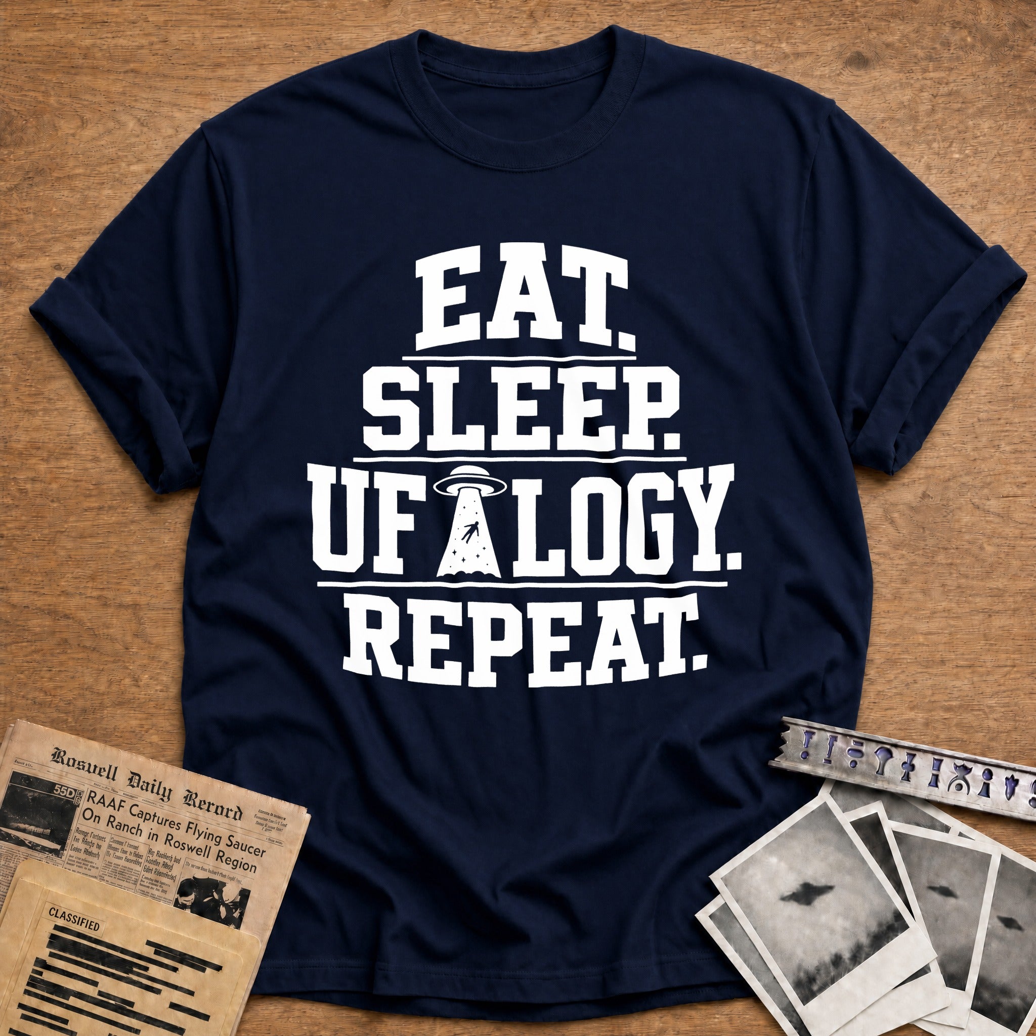 Eat Sleep Ufo Repeat - Navy