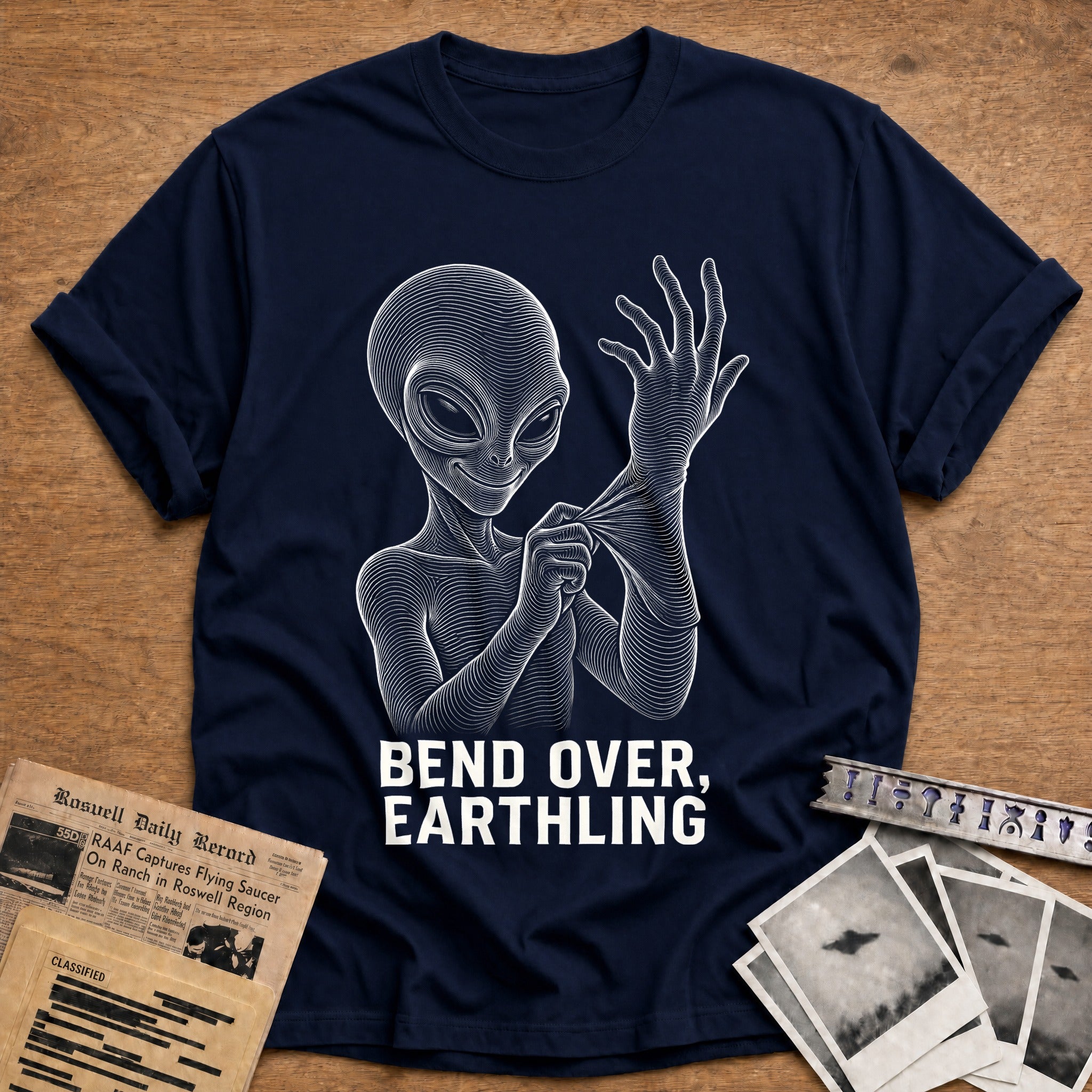First Contact Wave T-Shirt - Navy
