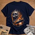 Flaming Skull Ufo 21 - Navy