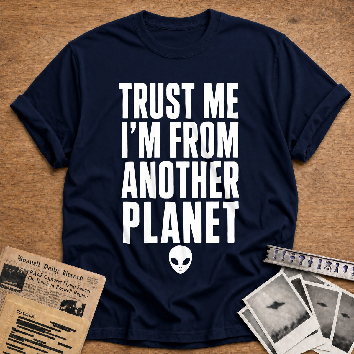 From Another Planet 90 T-Shirt - Navy