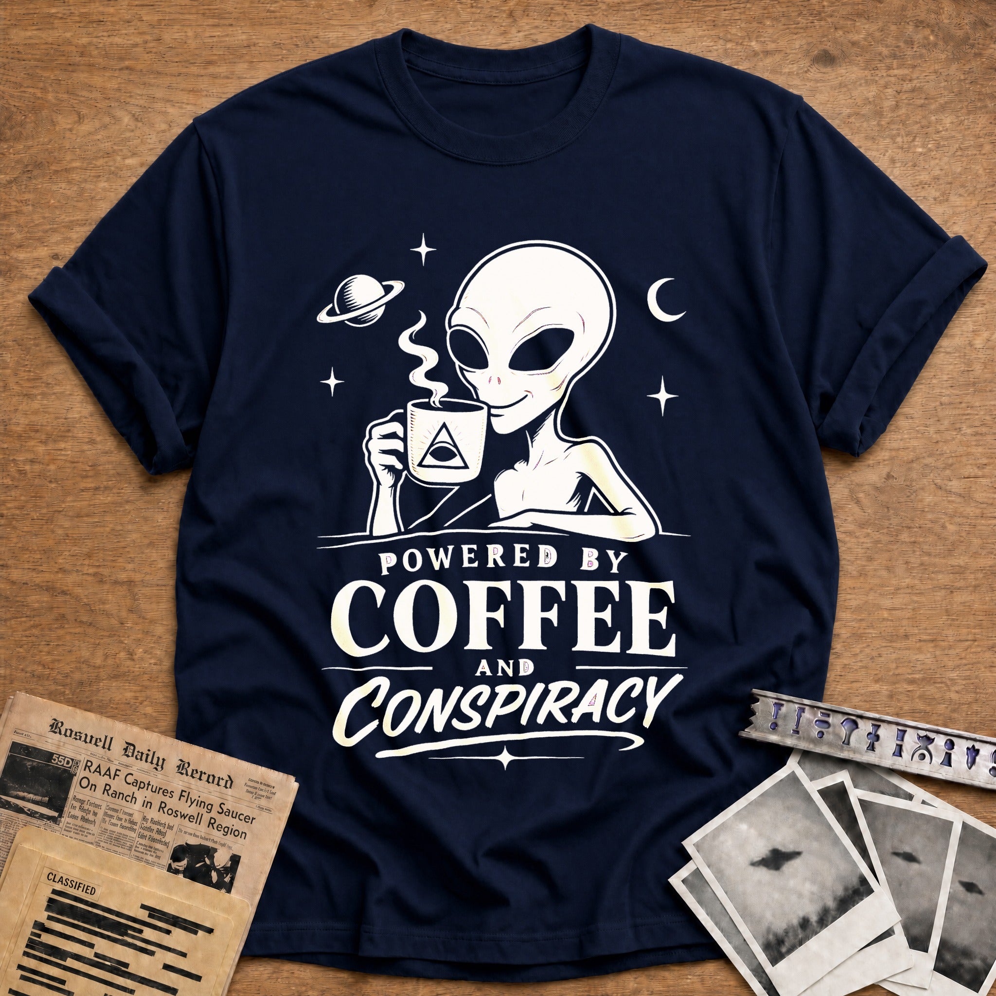 Fueled By Coffee & Aliens - Navy