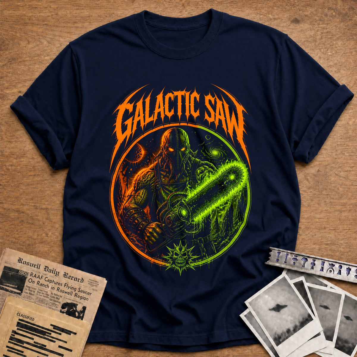 Galactic Saw 71 T-Shirt - Navy