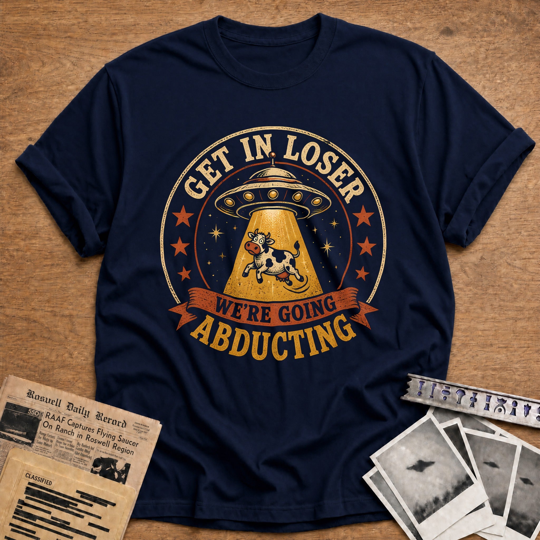 Get In Loser Abducting 59 T-Shirt - Navy
