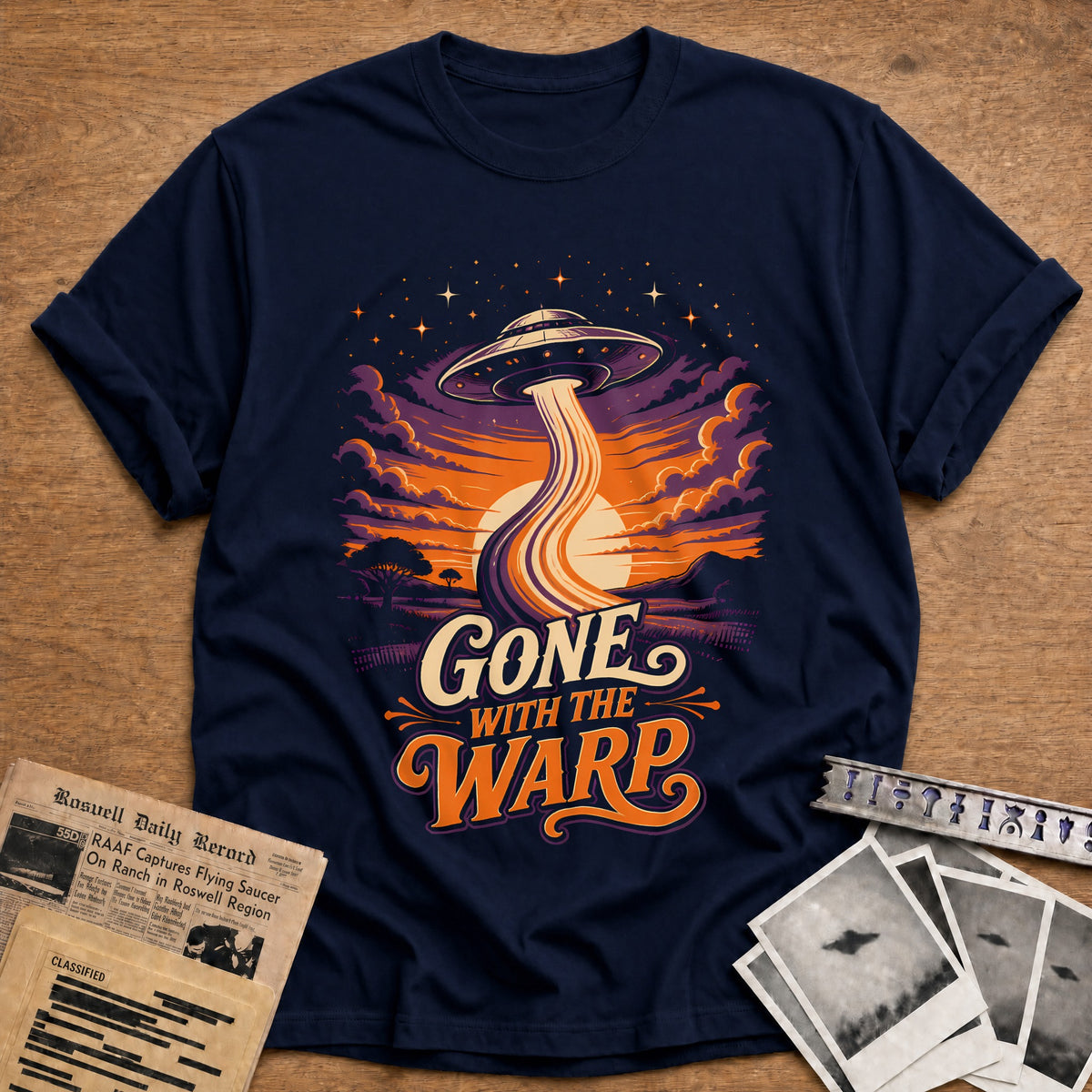 Gone With The Warp 83 T-Shirt - Navy