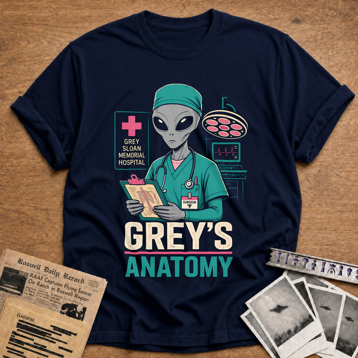 Greys Anatomy 61 T-Shirt - Navy