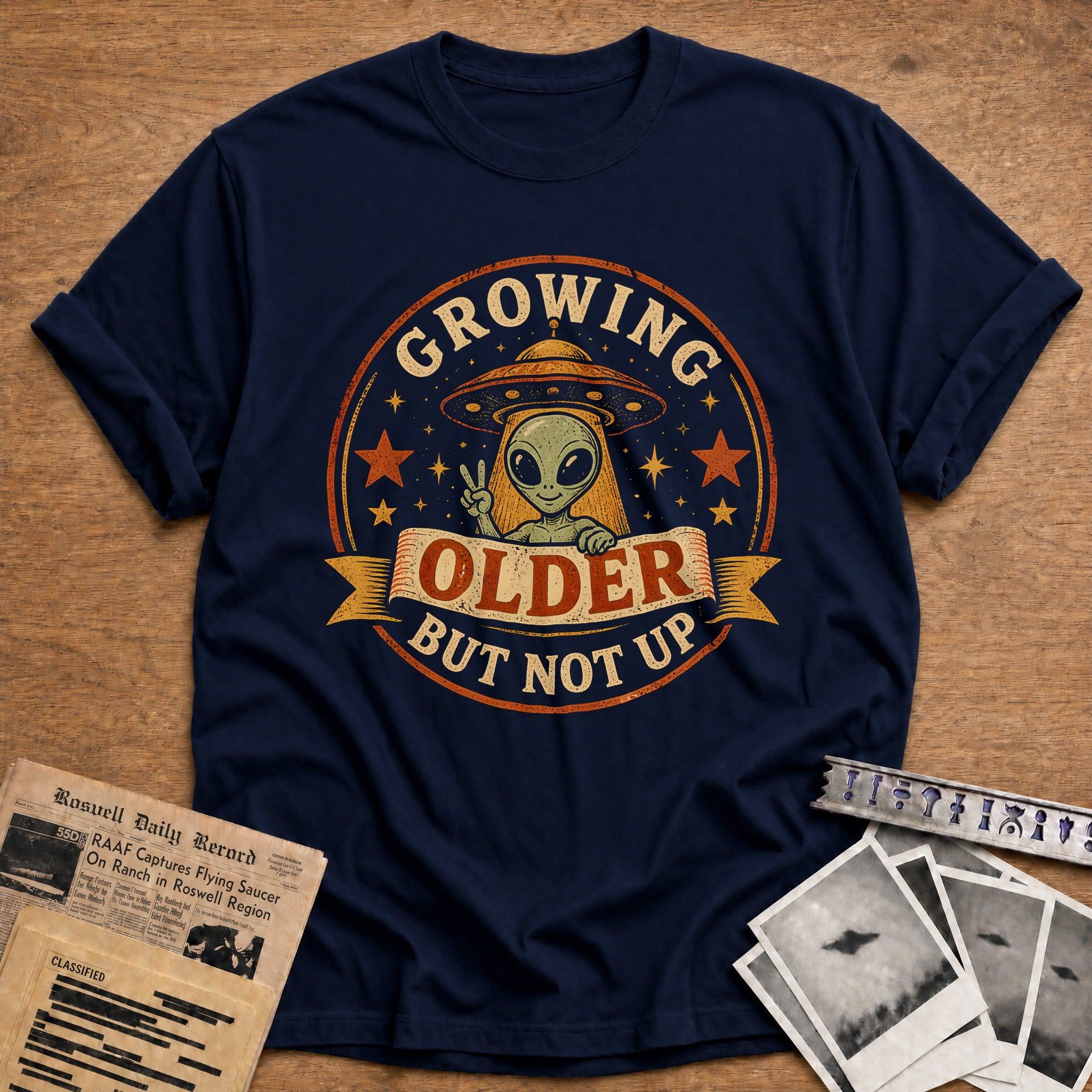 Growing Older 19 T-Shirt - Navy