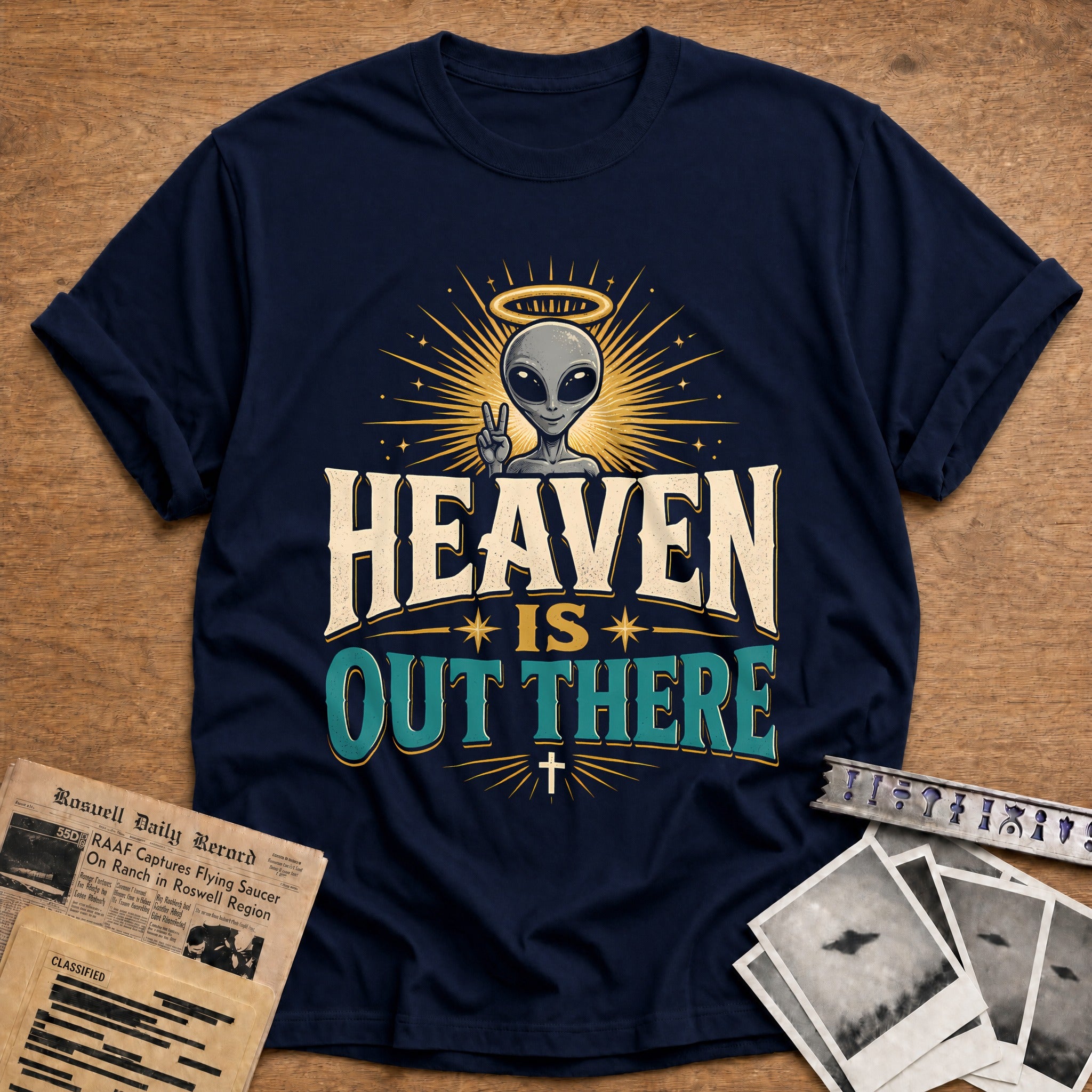 Heaven Is Out There 57 T-Shirt - Navy