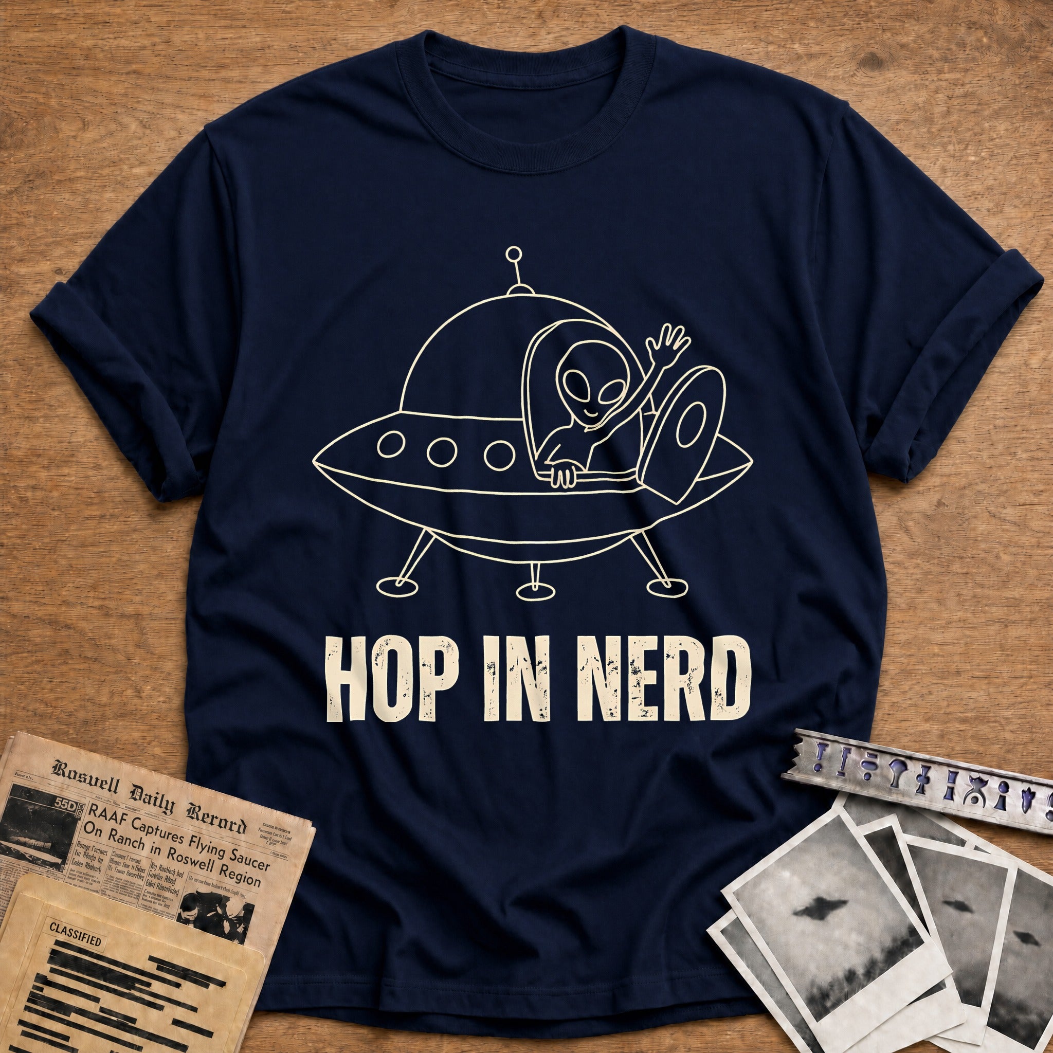 Hop In Nerd 18 T-Shirt - Navy