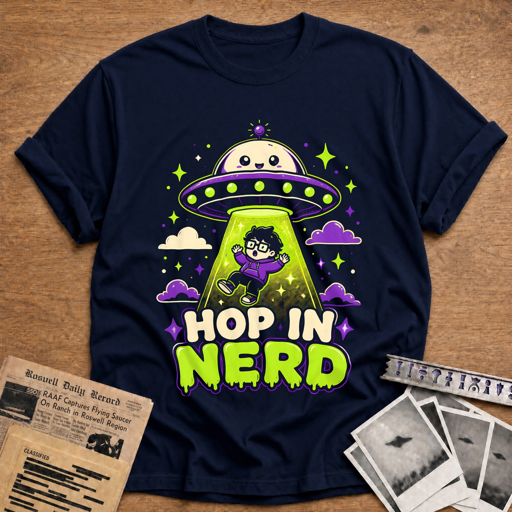 Hop In Nerd (2) 79 T-Shirt - Navy