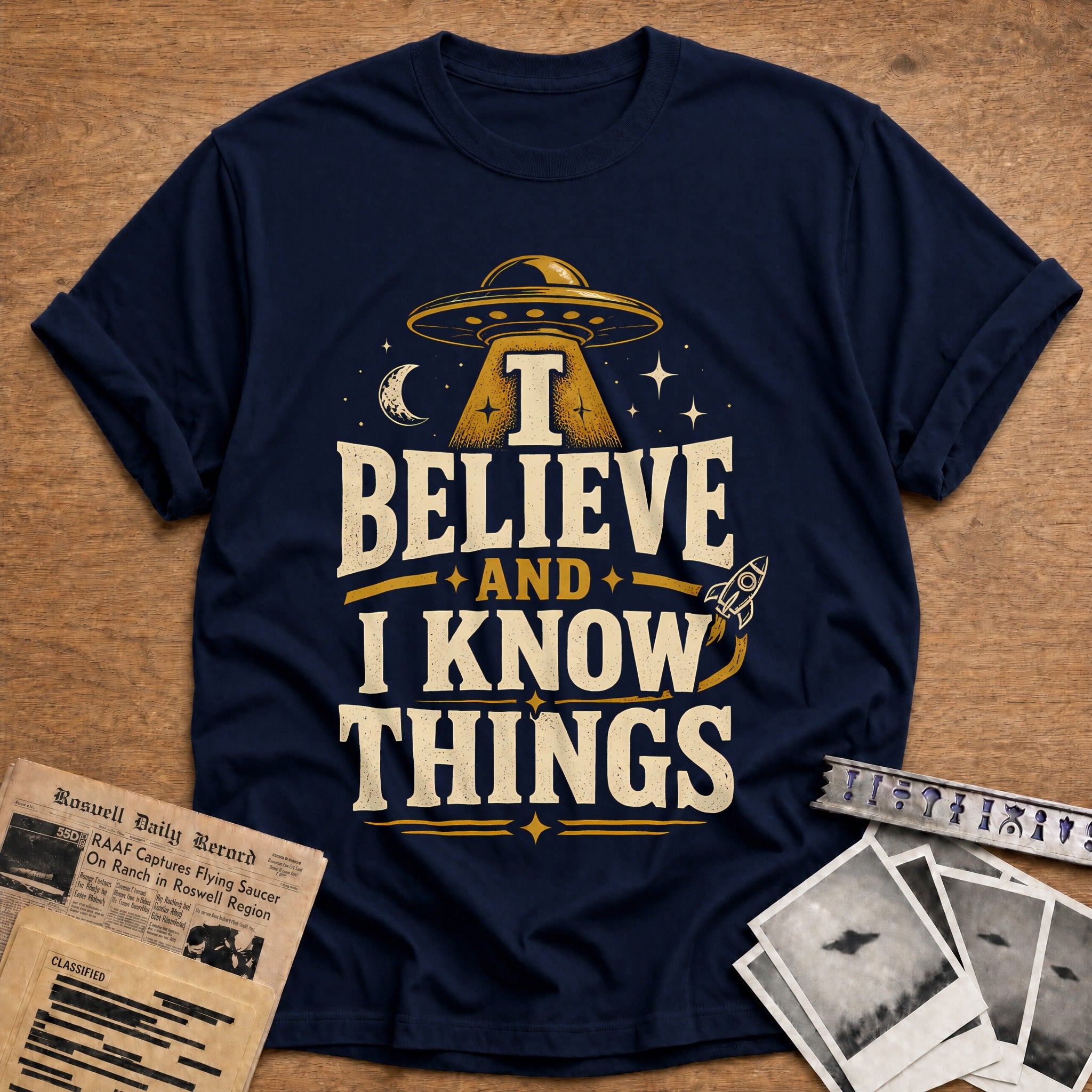 I Believe And I Know Things 92 T-Shirt - Navy