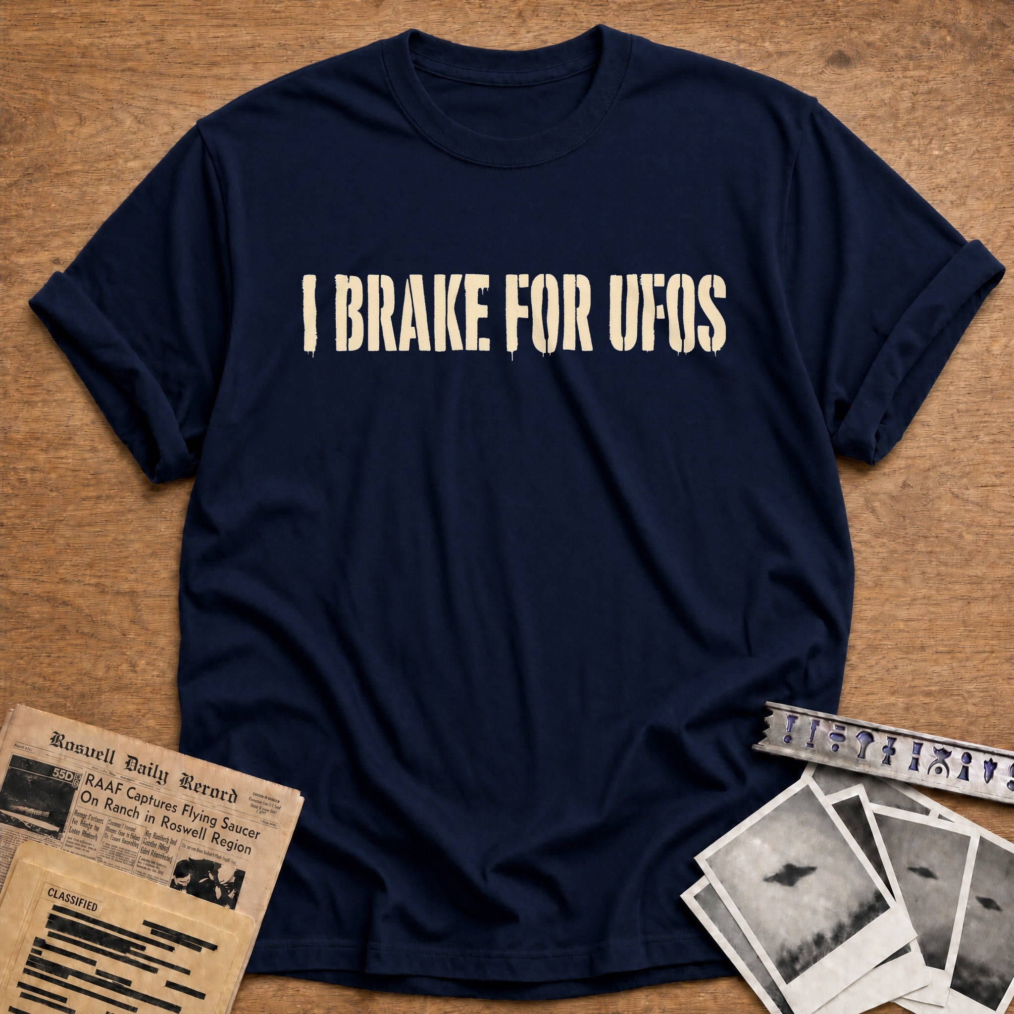 I Brake For Ufos 01 - Navy