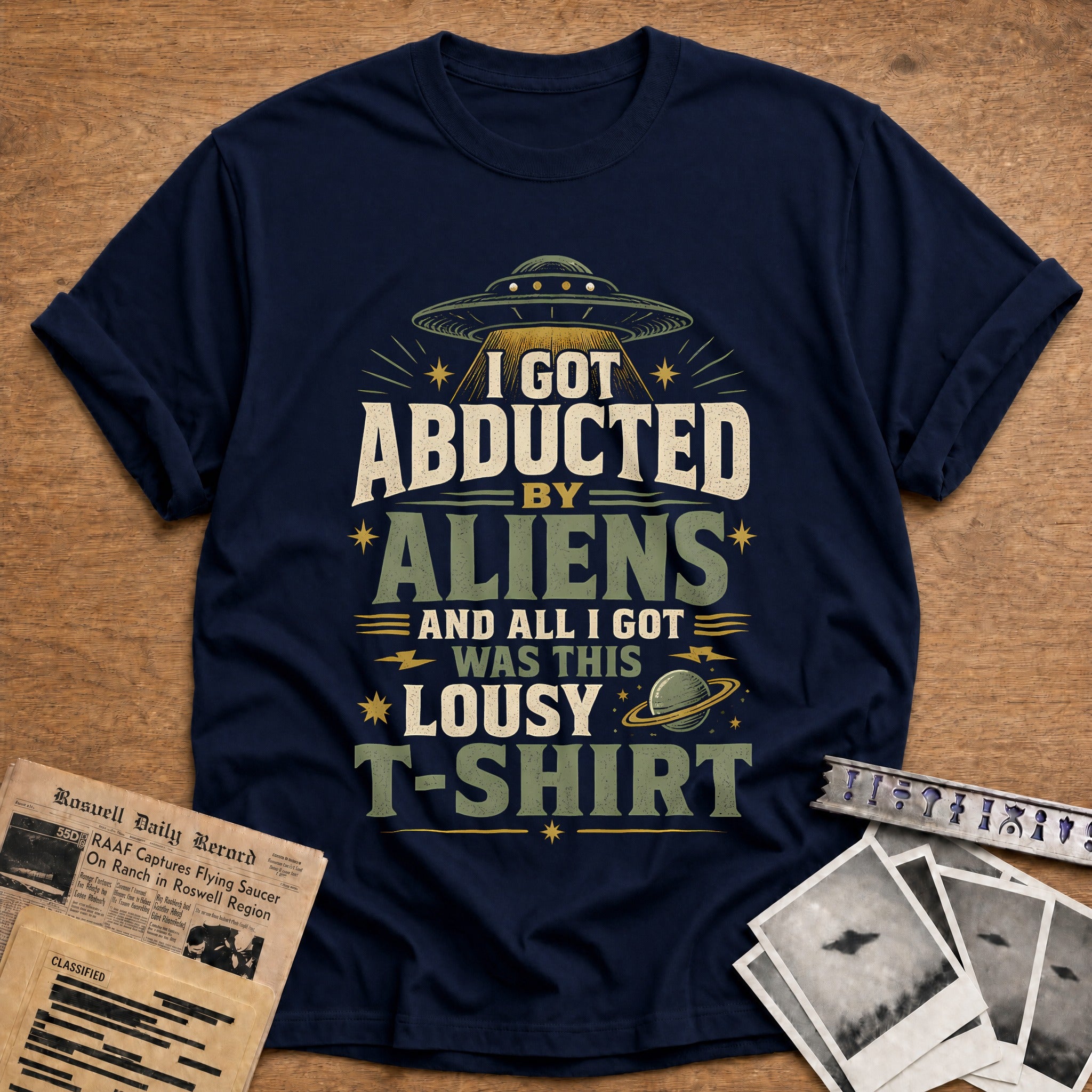 I Got Abducted By Aliens And All I Got Was This Lousy T Shir 78 T-Shirt - Navy