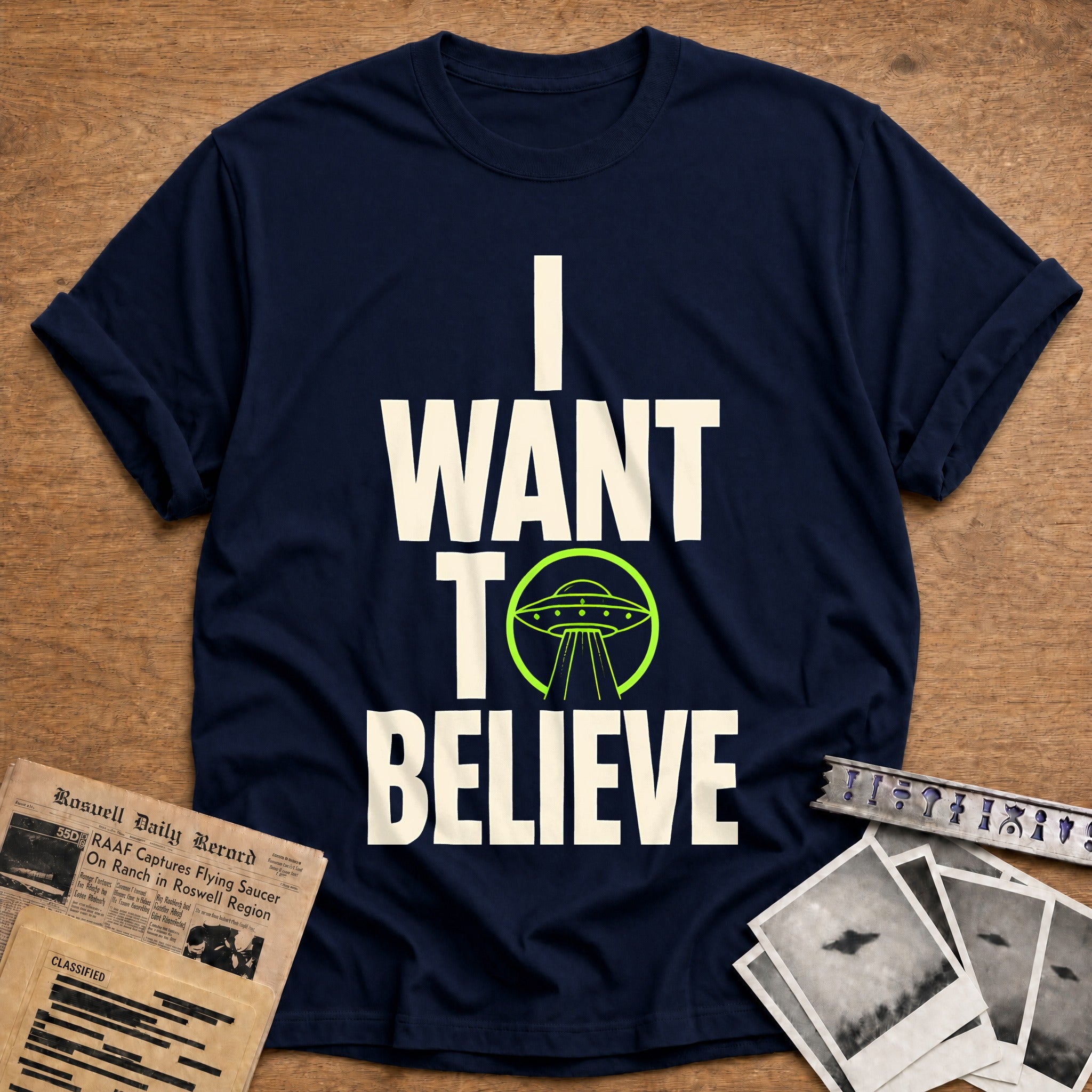 I Want To Believe 59 T-Shirt - Navy
