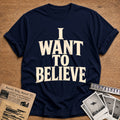 I Want To Believe 68 T-Shirt - Navy