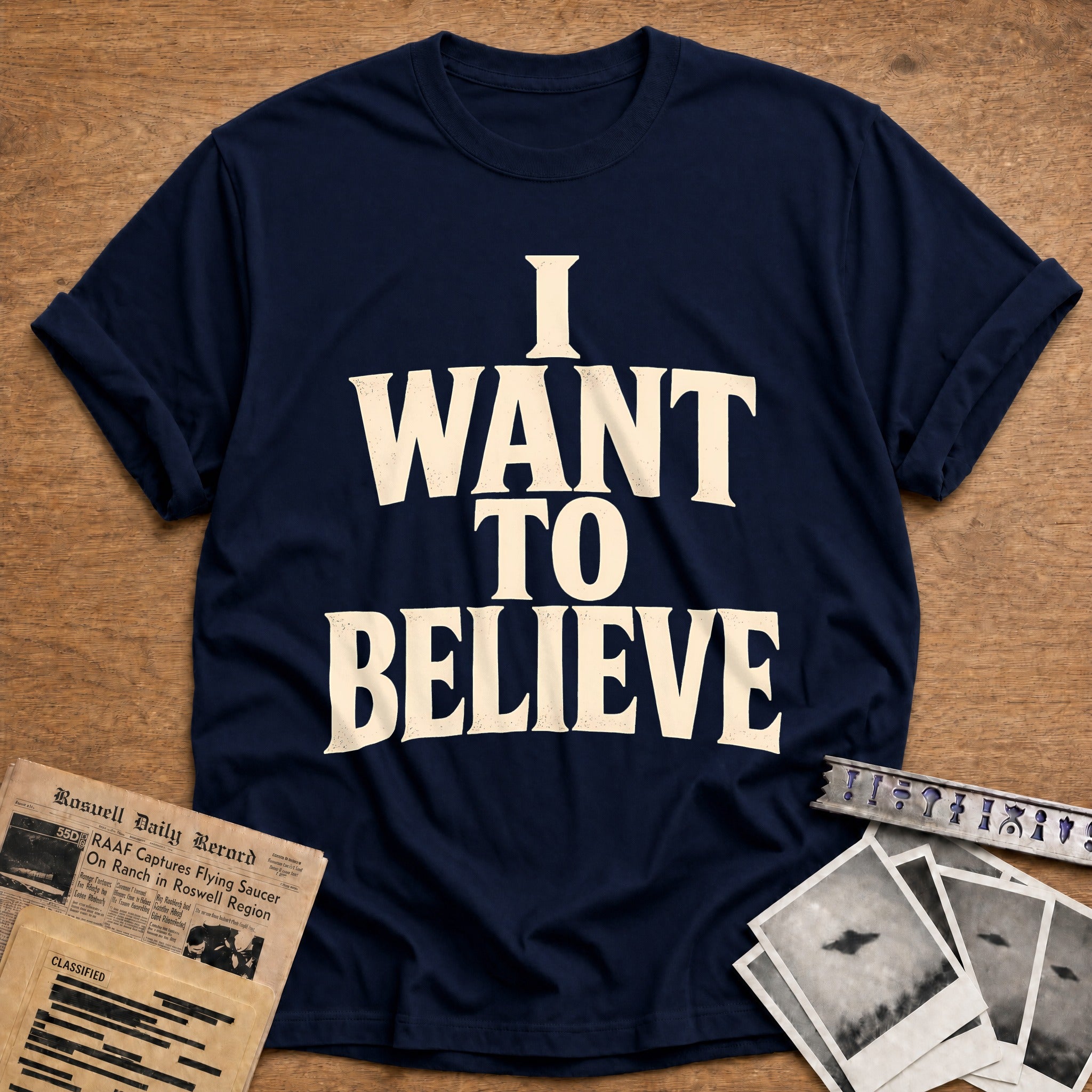 I Want To Believe 68 T-Shirt - Navy