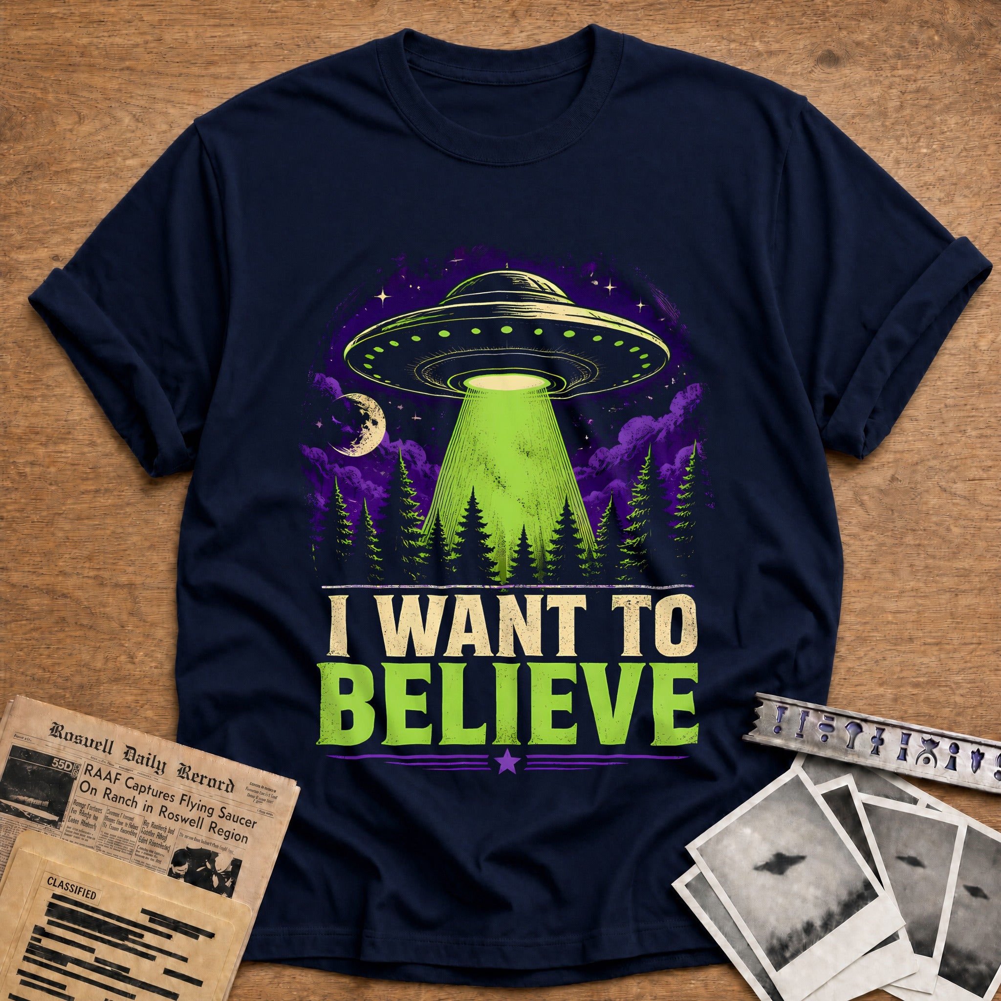 I Want To Believe (2) 52 T-Shirt - Navy