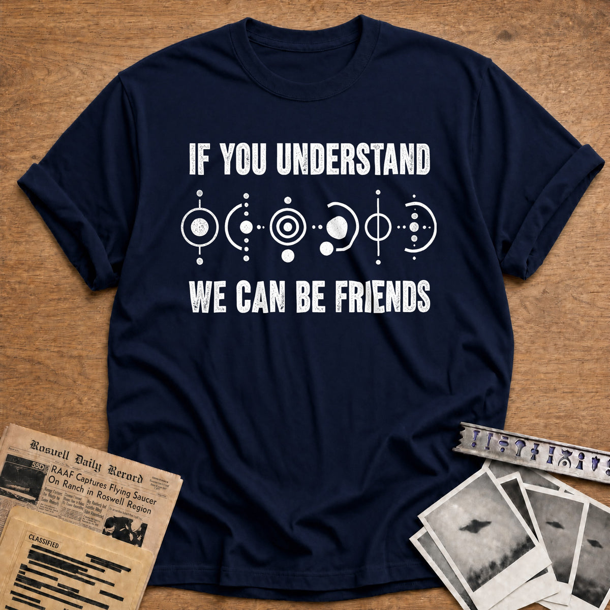 If You Understand We Can Be Friends 98 T-Shirt - Navy