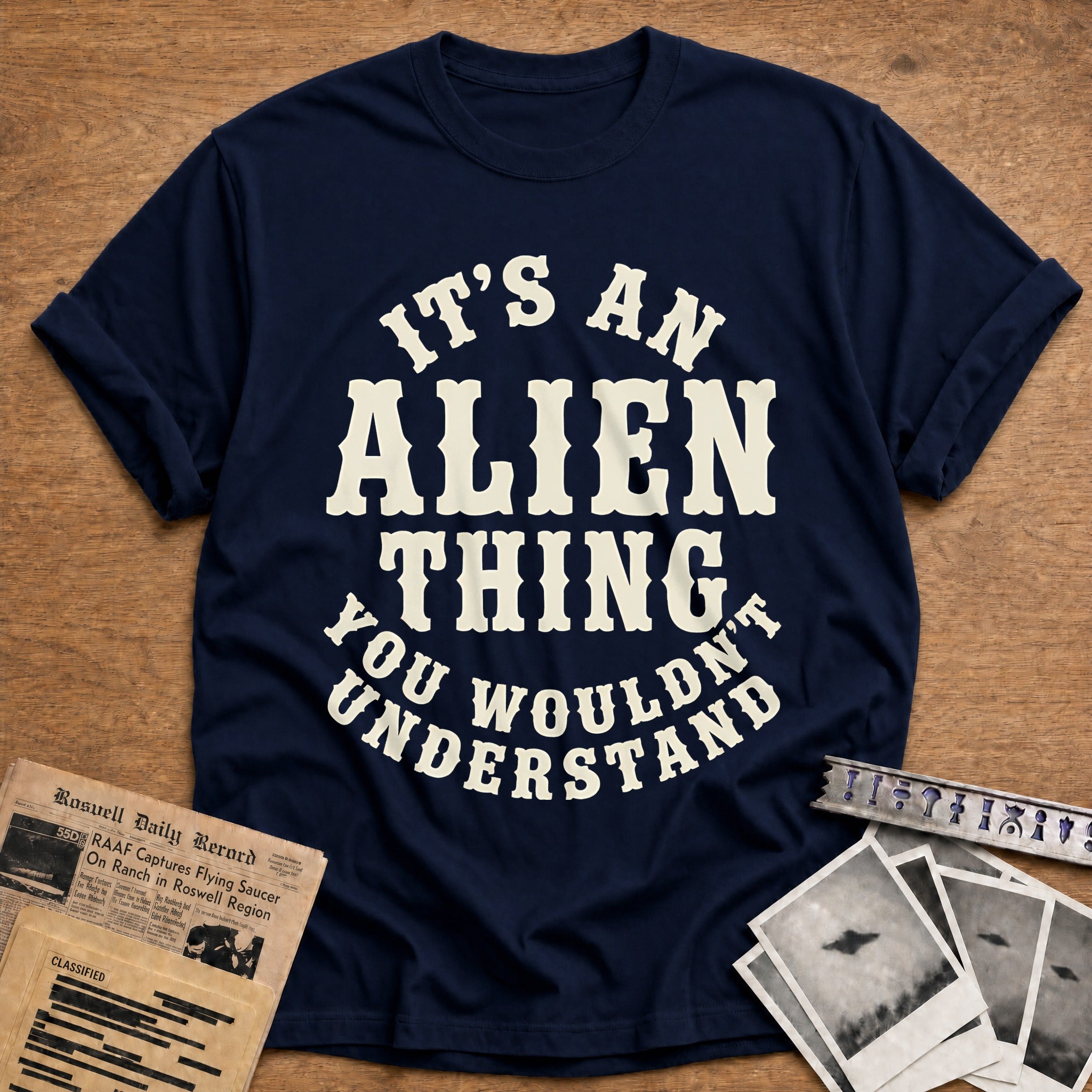 Its An Alien Thing 62 T-Shirt - Navy