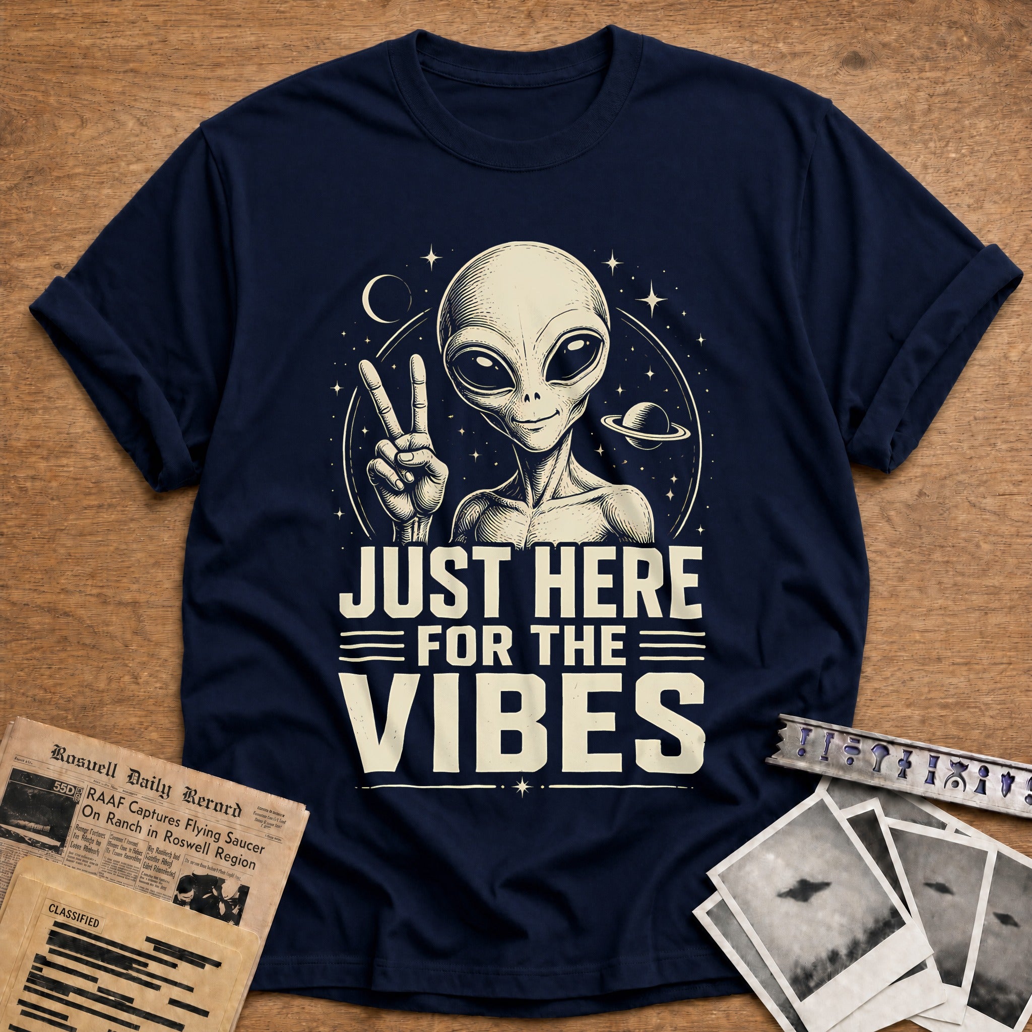 Just Here For The Vibes 12 T-Shirt - Navy
