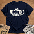 Just Visiting This Planet 29 T-Shirt - Navy