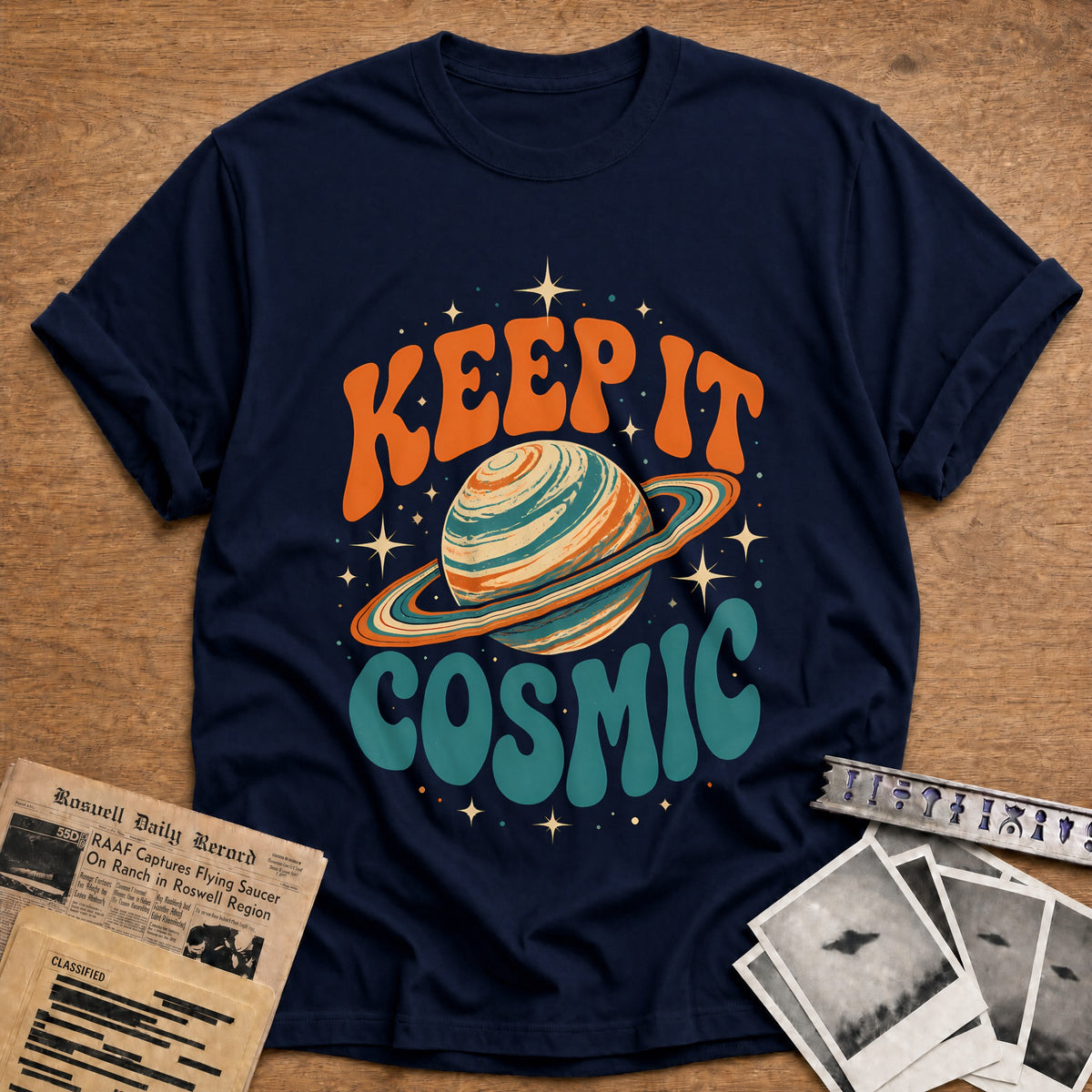 Keep It Cosmic 94 T-Shirt - Navy