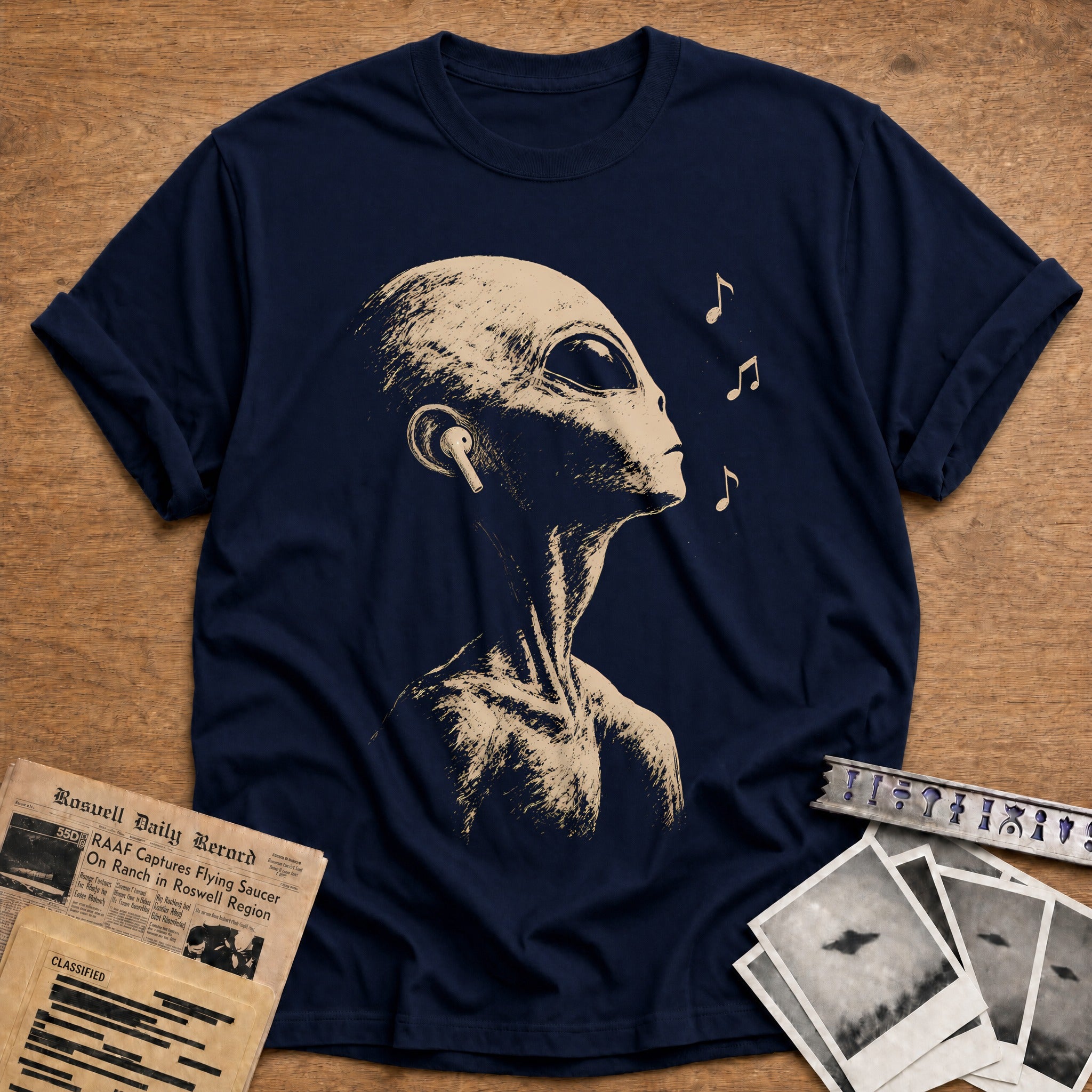 Listening to the Cosmos T-Shirt - Navy