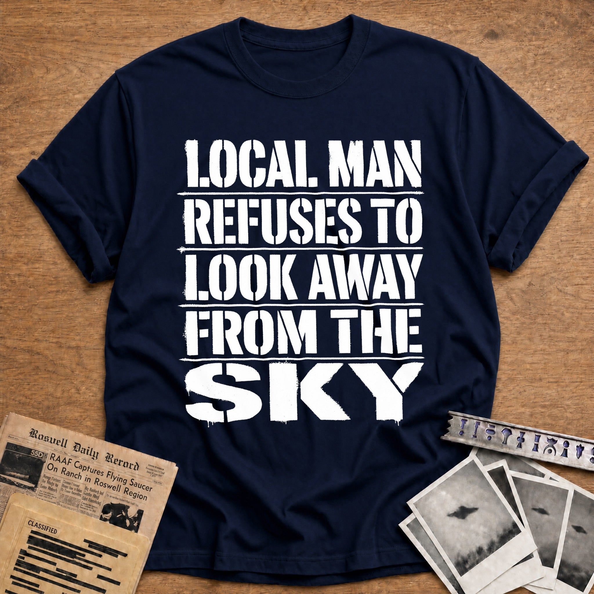 Local Man Refuses To Look Away - Navy