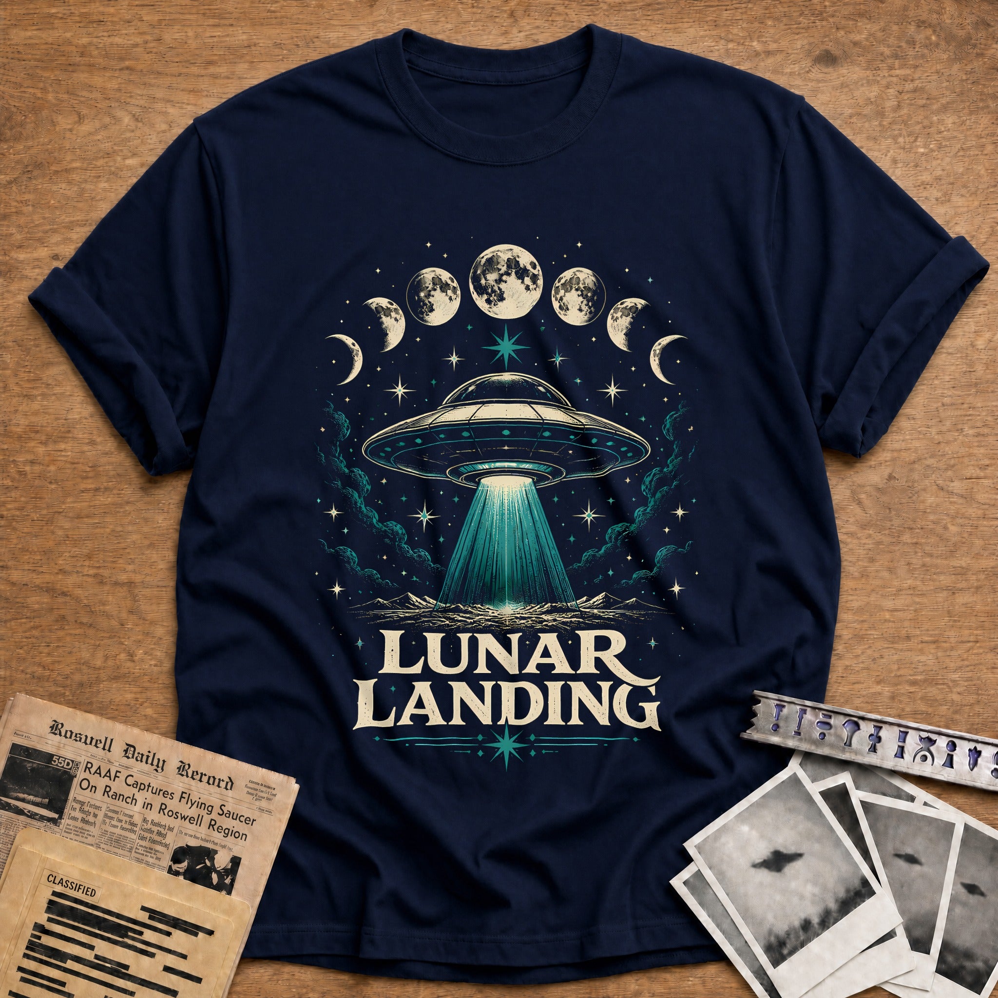 Lunar Landing T-Shirt - Navy