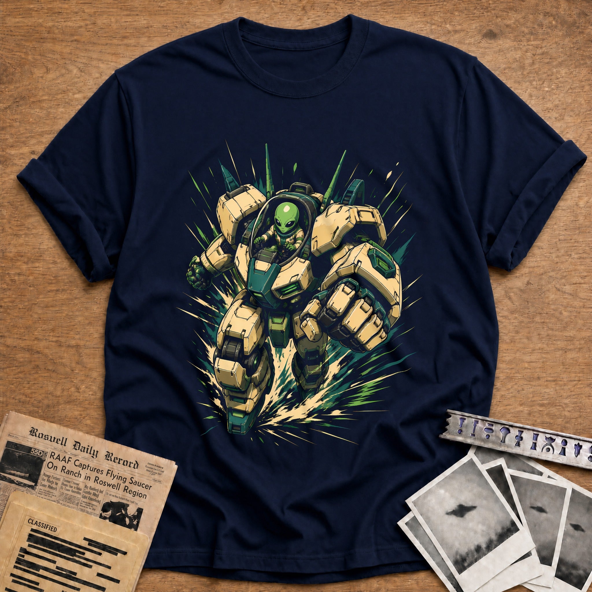 Mecha Disclosure T-Shirt - Navy