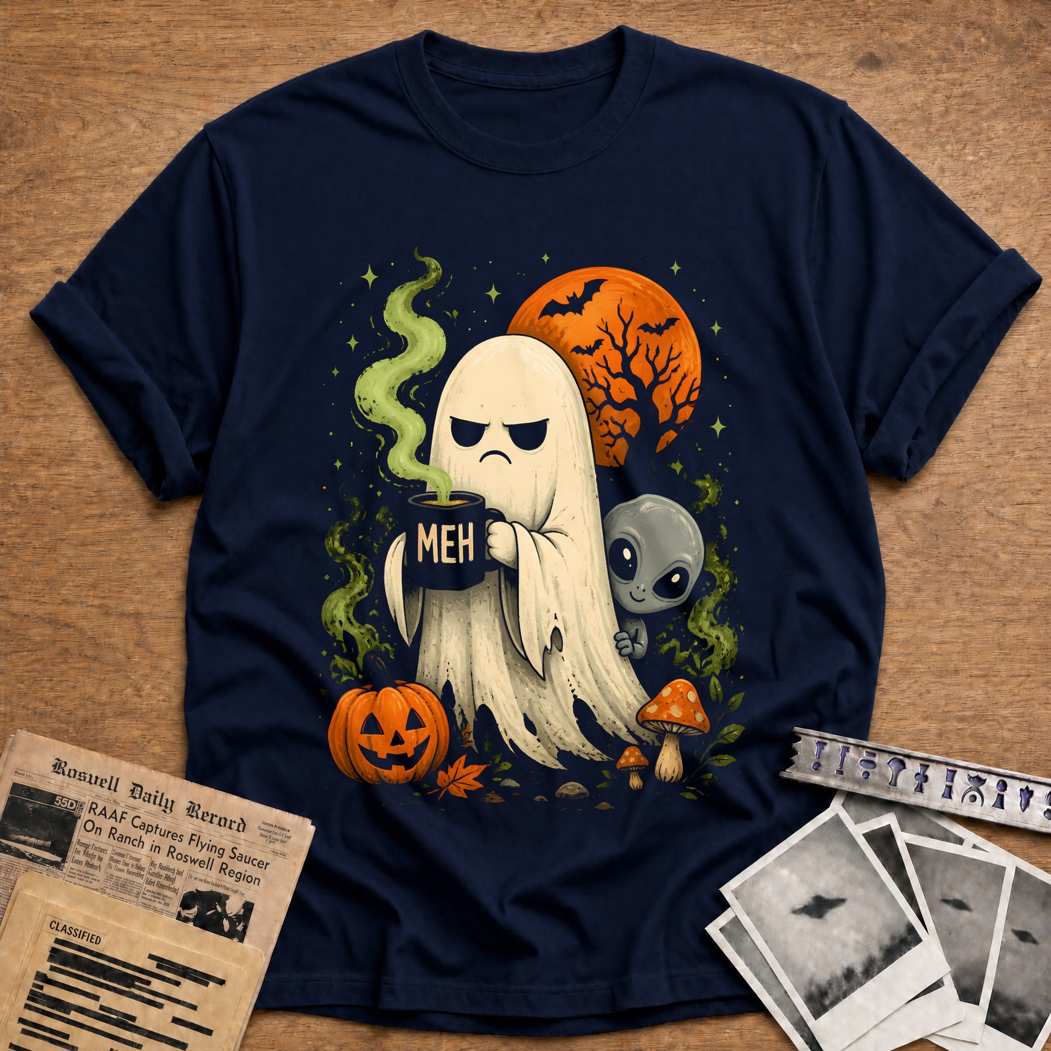 Meh Ghost Alien 12 - Navy