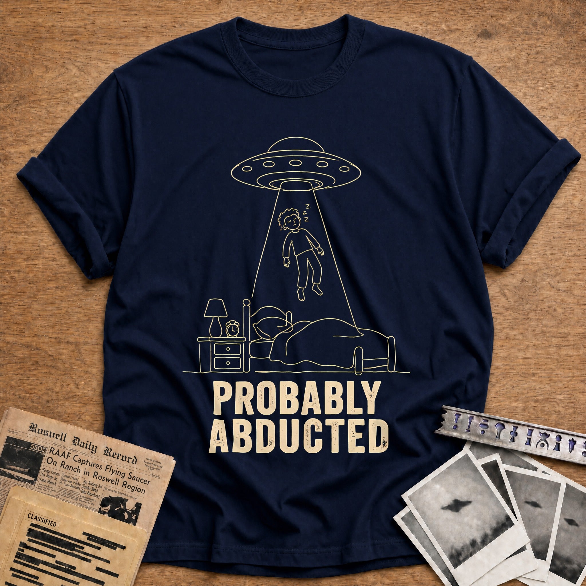 Probably Abducted 81 T-Shirt - Navy