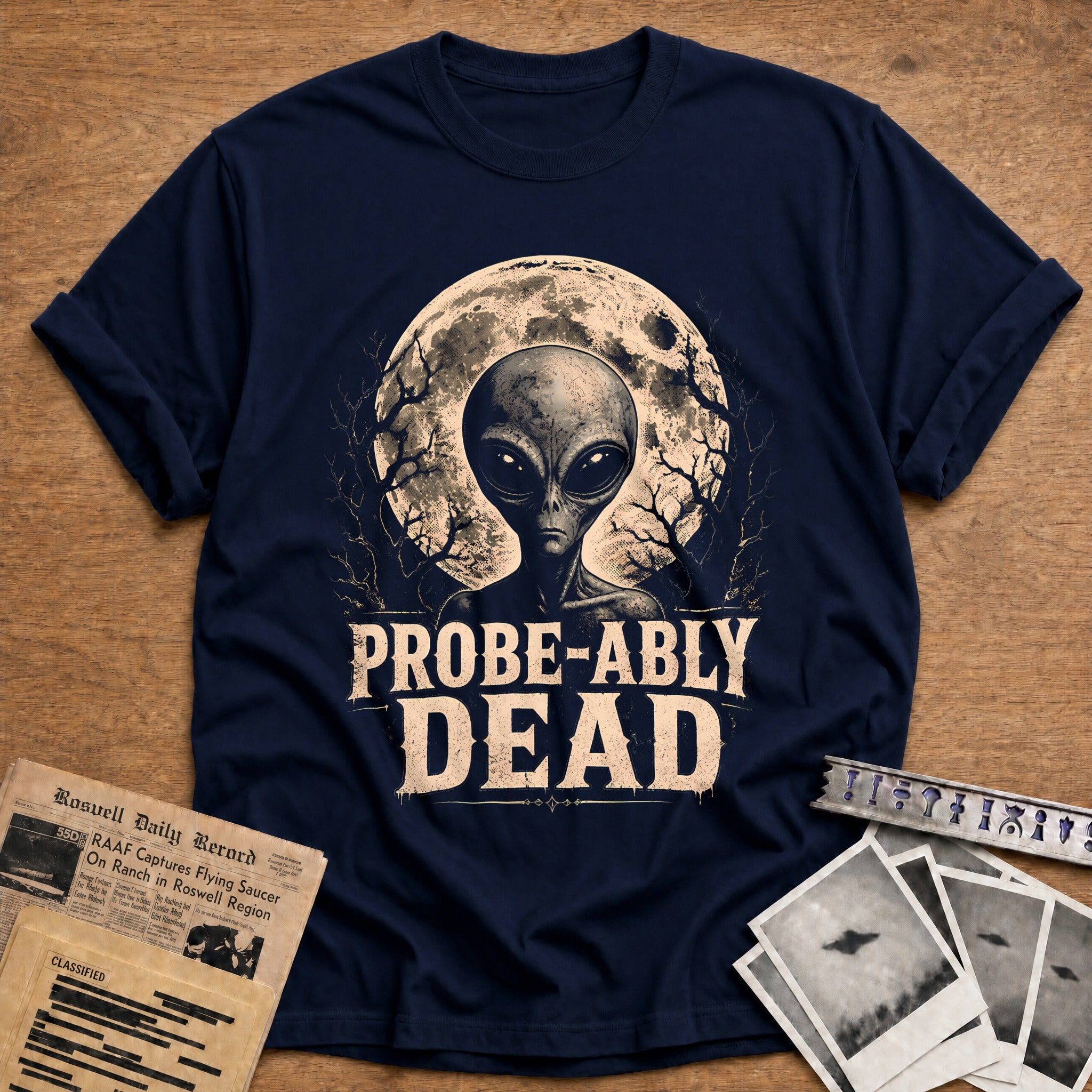 Probe Ably Dead 56 T-Shirt - Navy