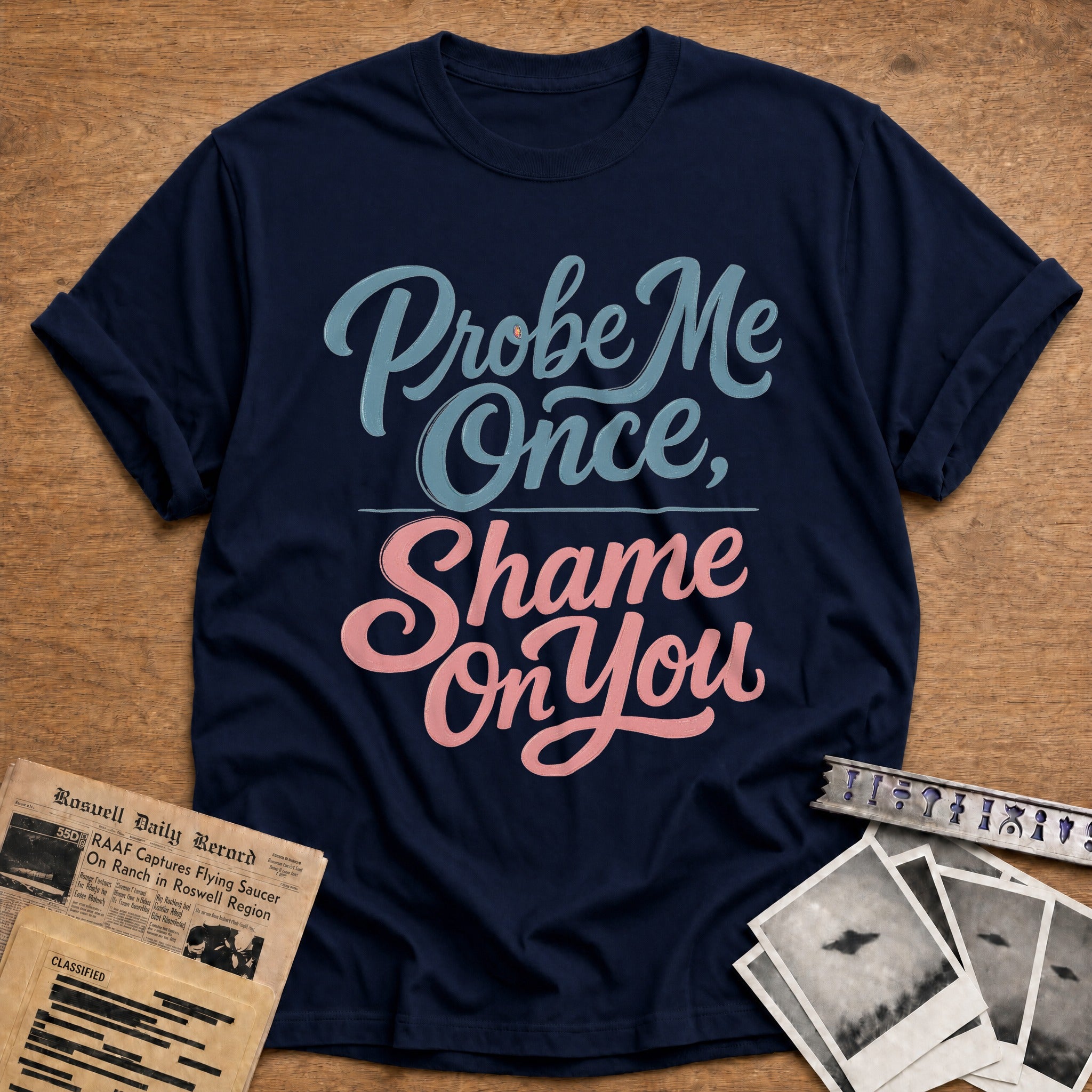 Probe Me Once Shame On You - Navy