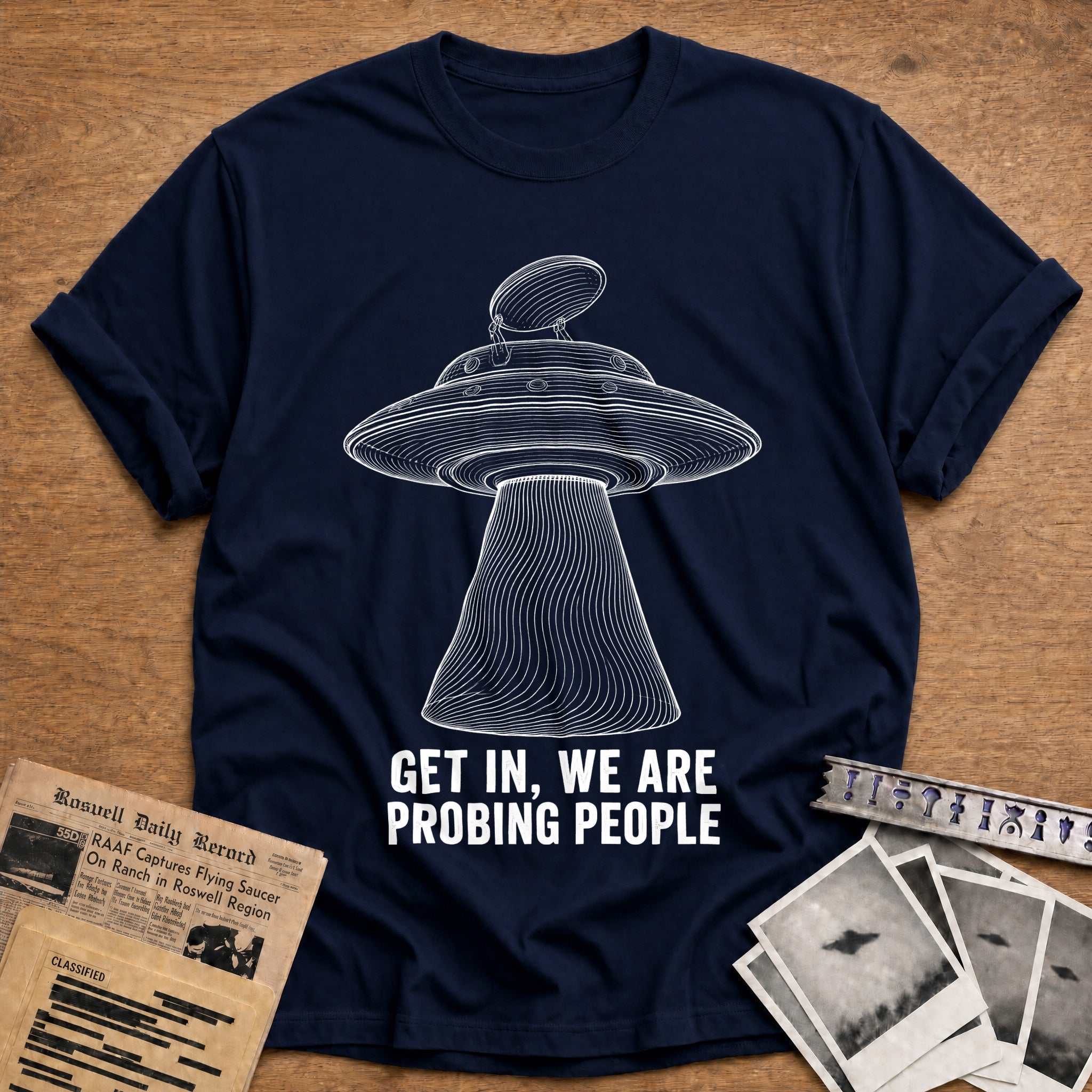 Probing Questions T-Shirt - Navy