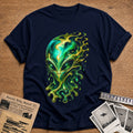 Psychedelic Alien 21 T-Shirt - Navy