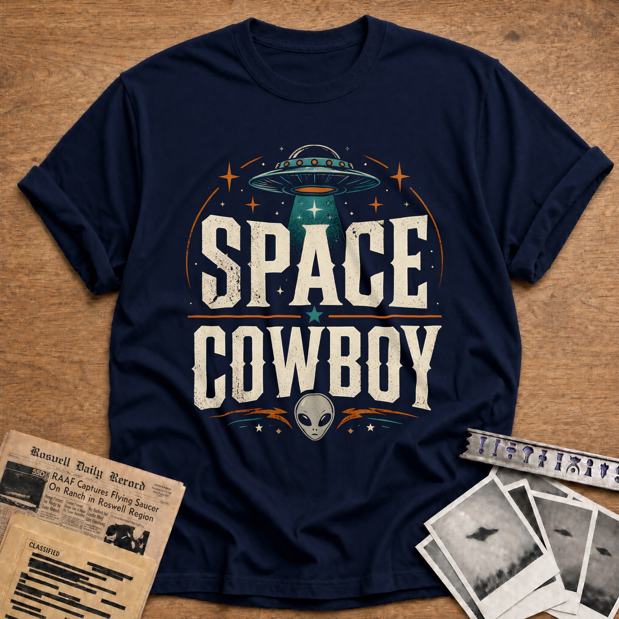 Space Cowboy 59 T-Shirt - Navy