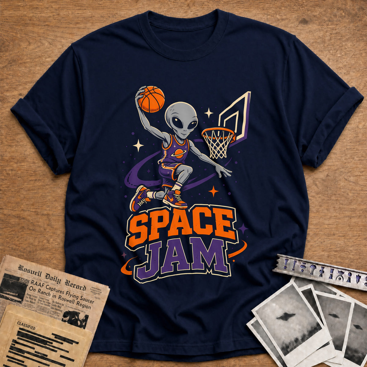 Space Jam 96 T-Shirt - Navy