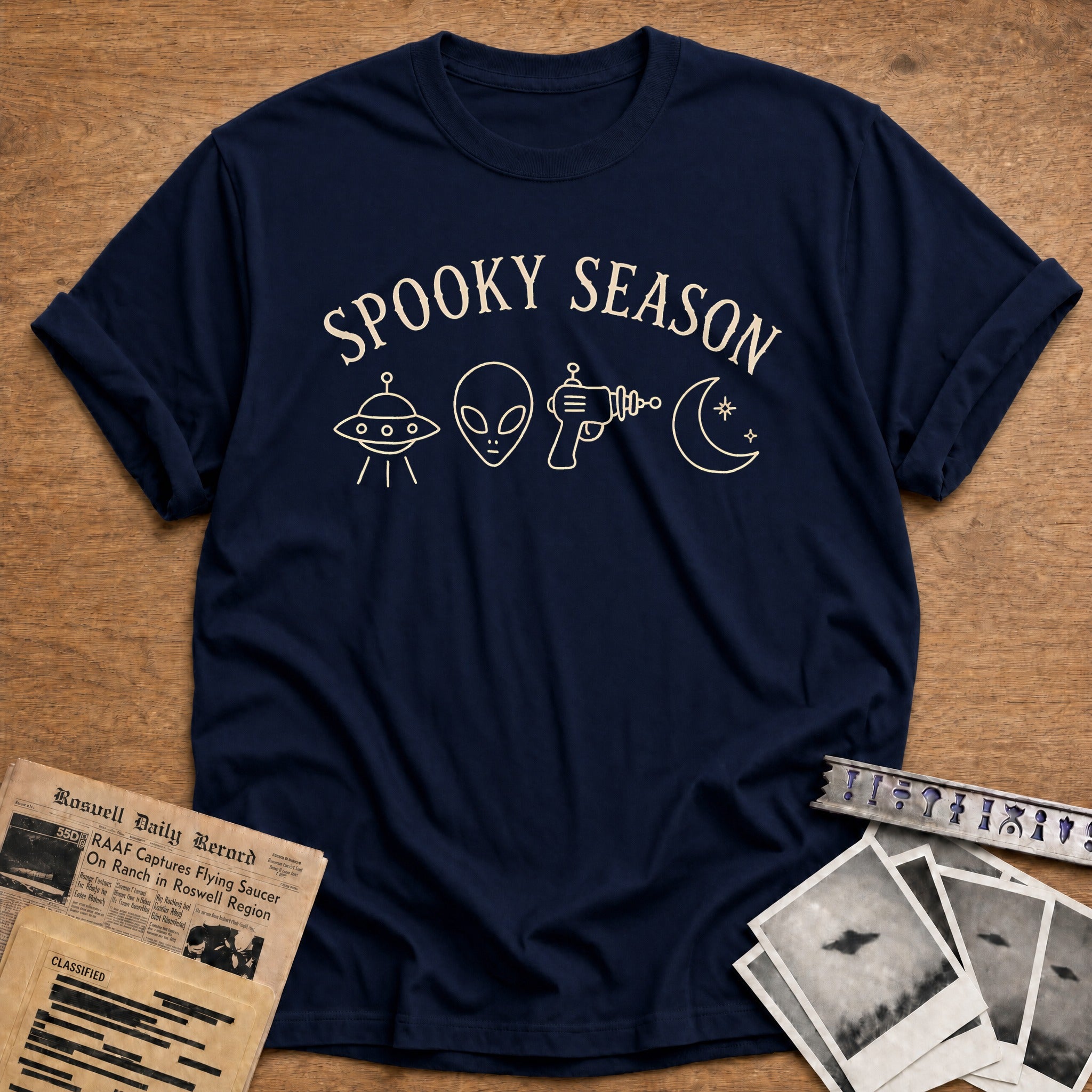Spooky Season Alien Icons 88 - Navy