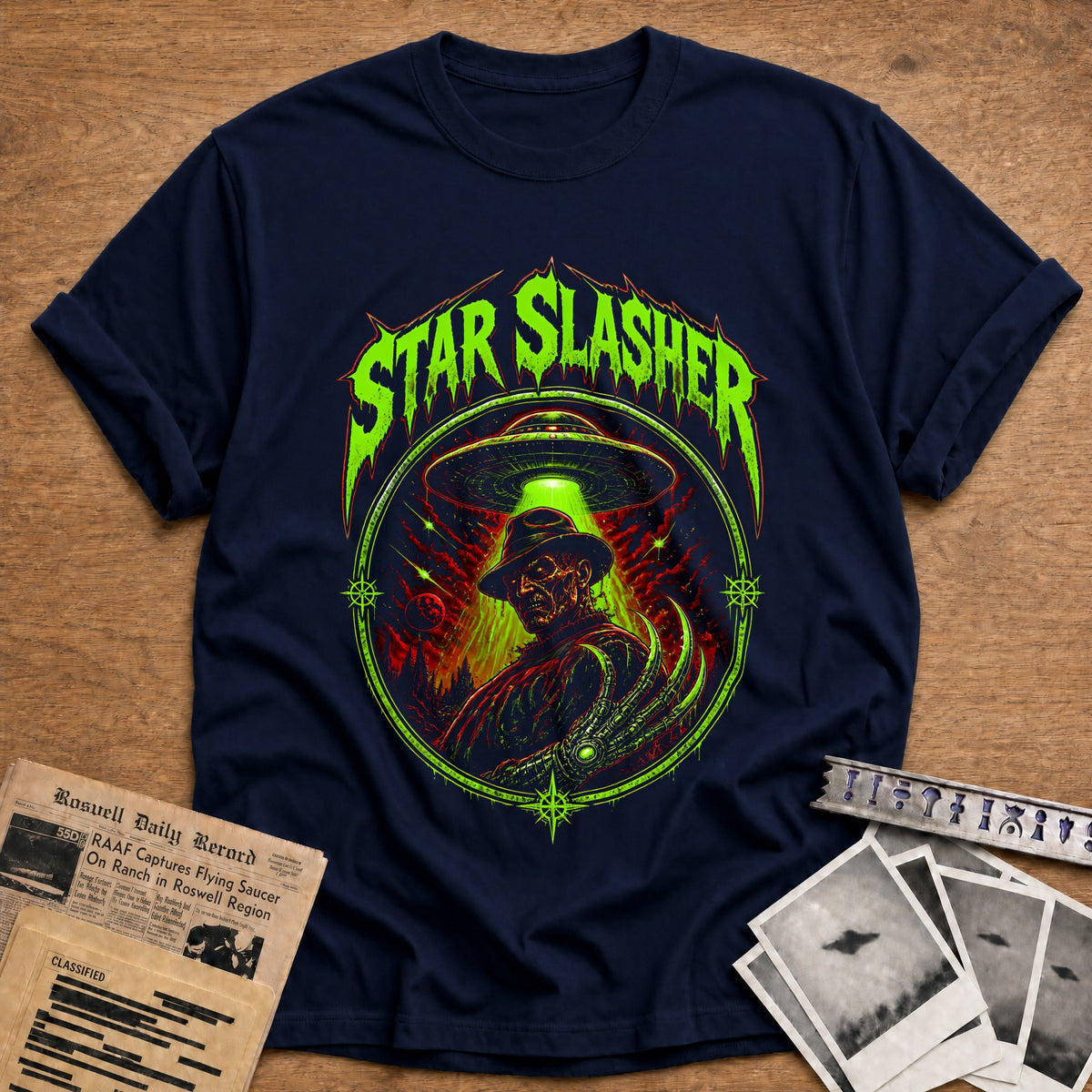 Star Slasher 46 T-Shirt - Navy
