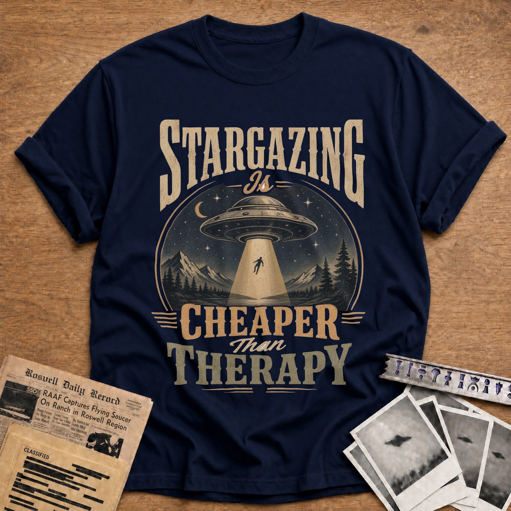 Stargazing Is Cheaper Than Therapy 02 - Navy