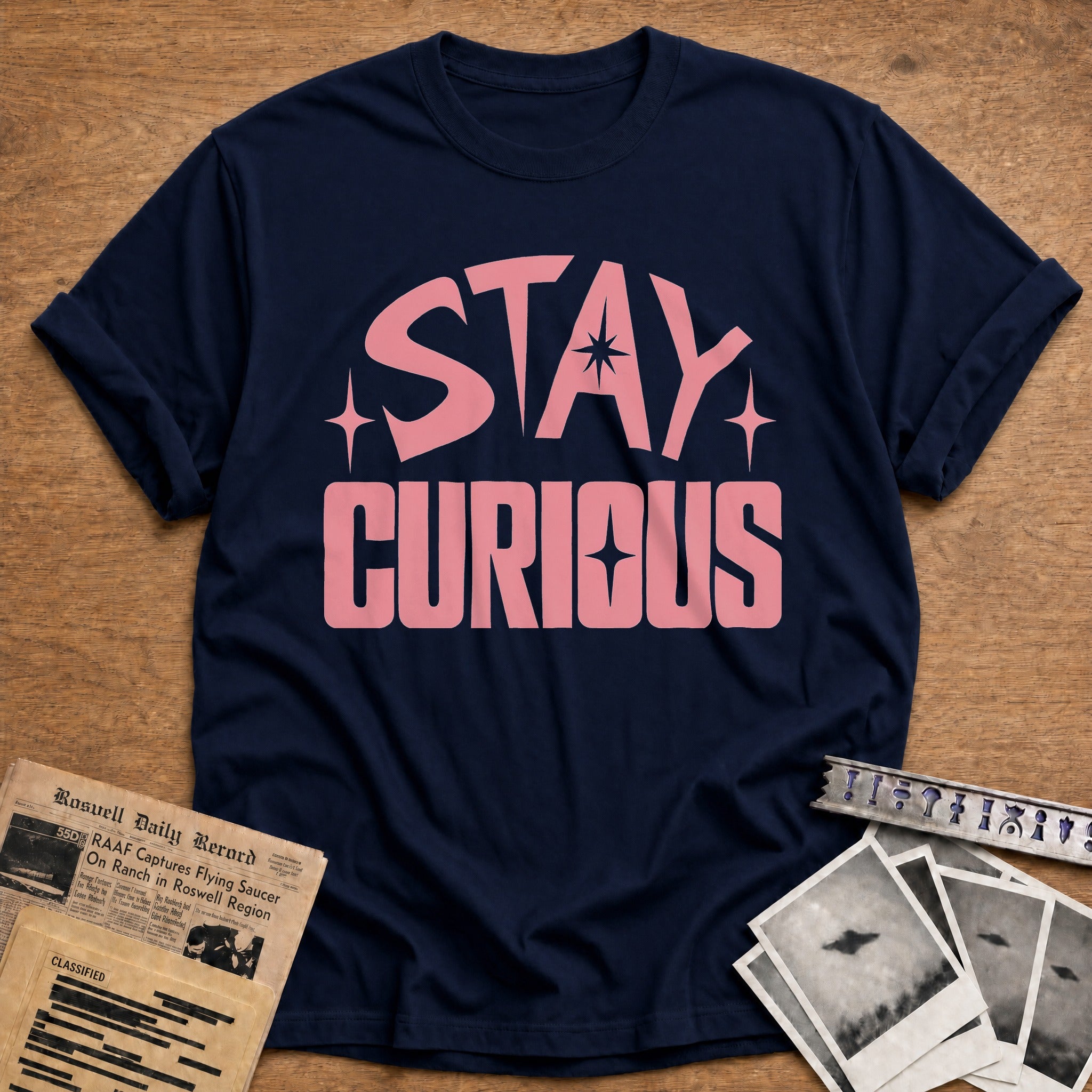 Stay Curious - Navy