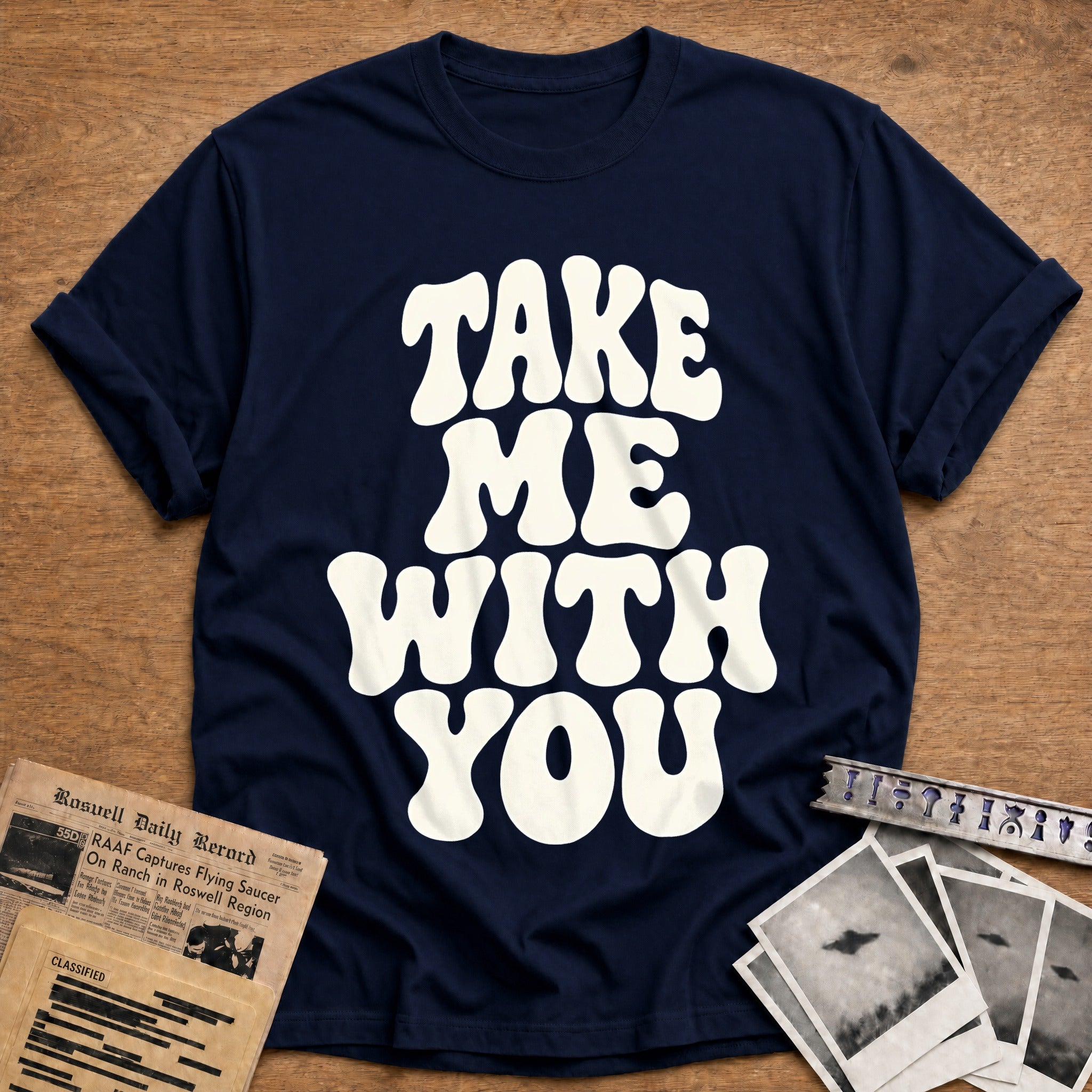 Take Me With You 25 T-Shirt - Navy