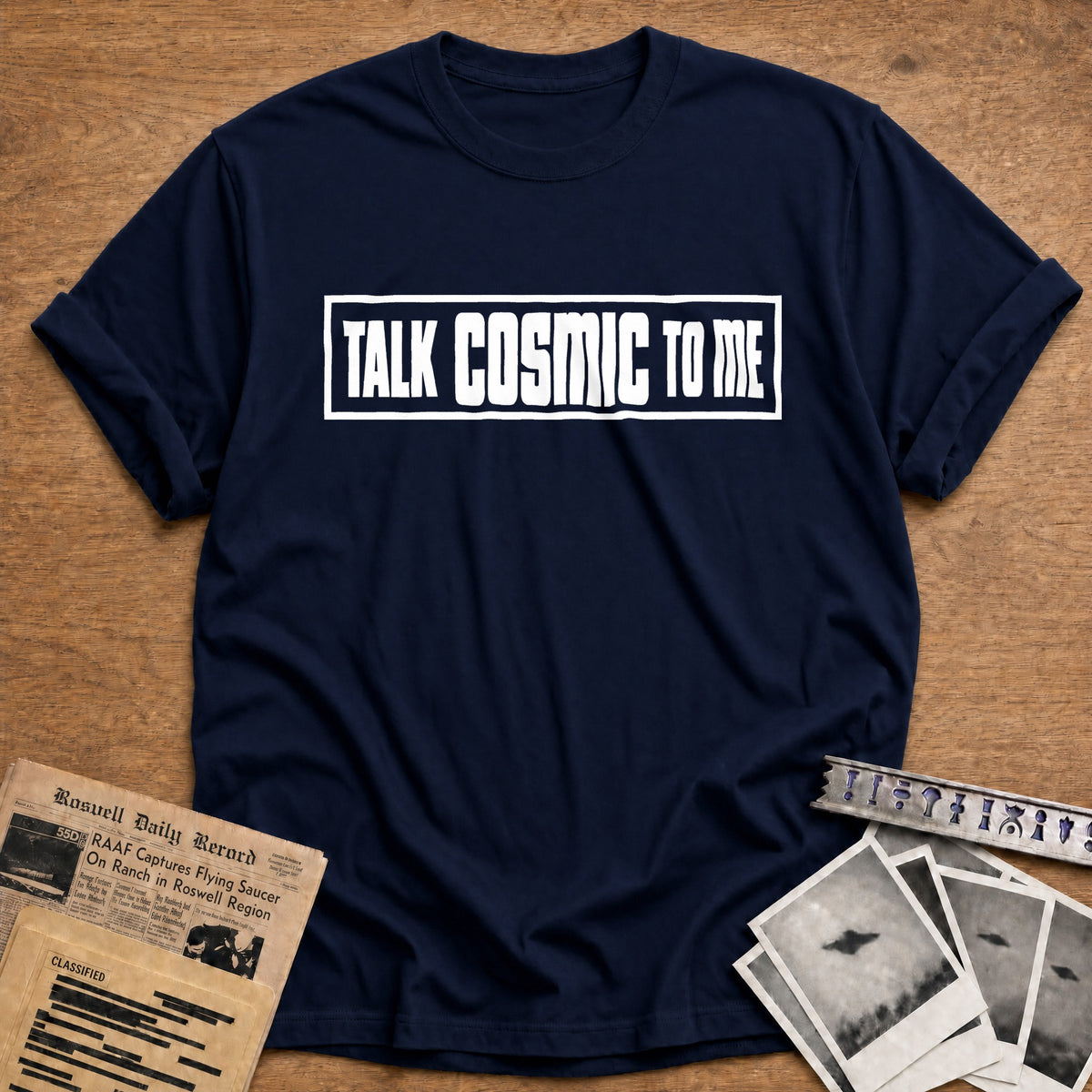 Talk Cosmic To Me 42 T-Shirt - Navy