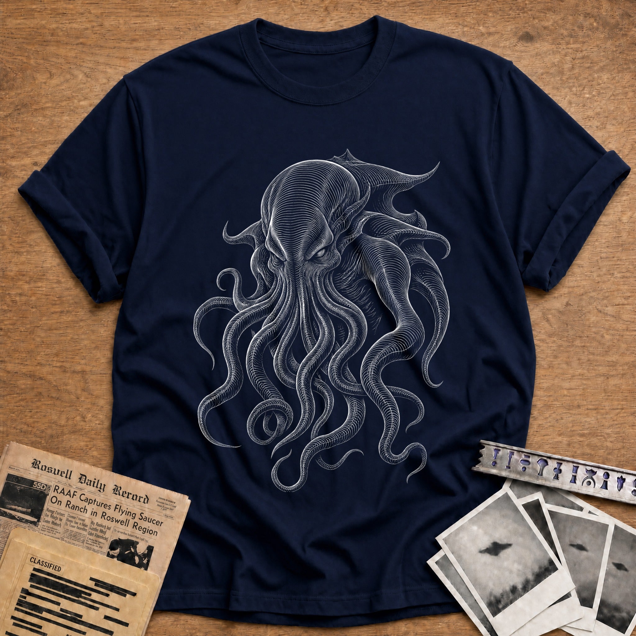 Tentacle Encounter T-Shirt - Navy
