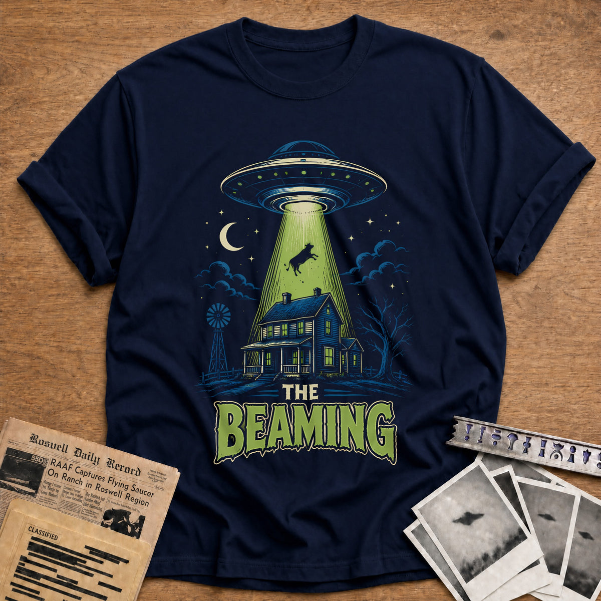 The Beaming 42 T-Shirt - Navy