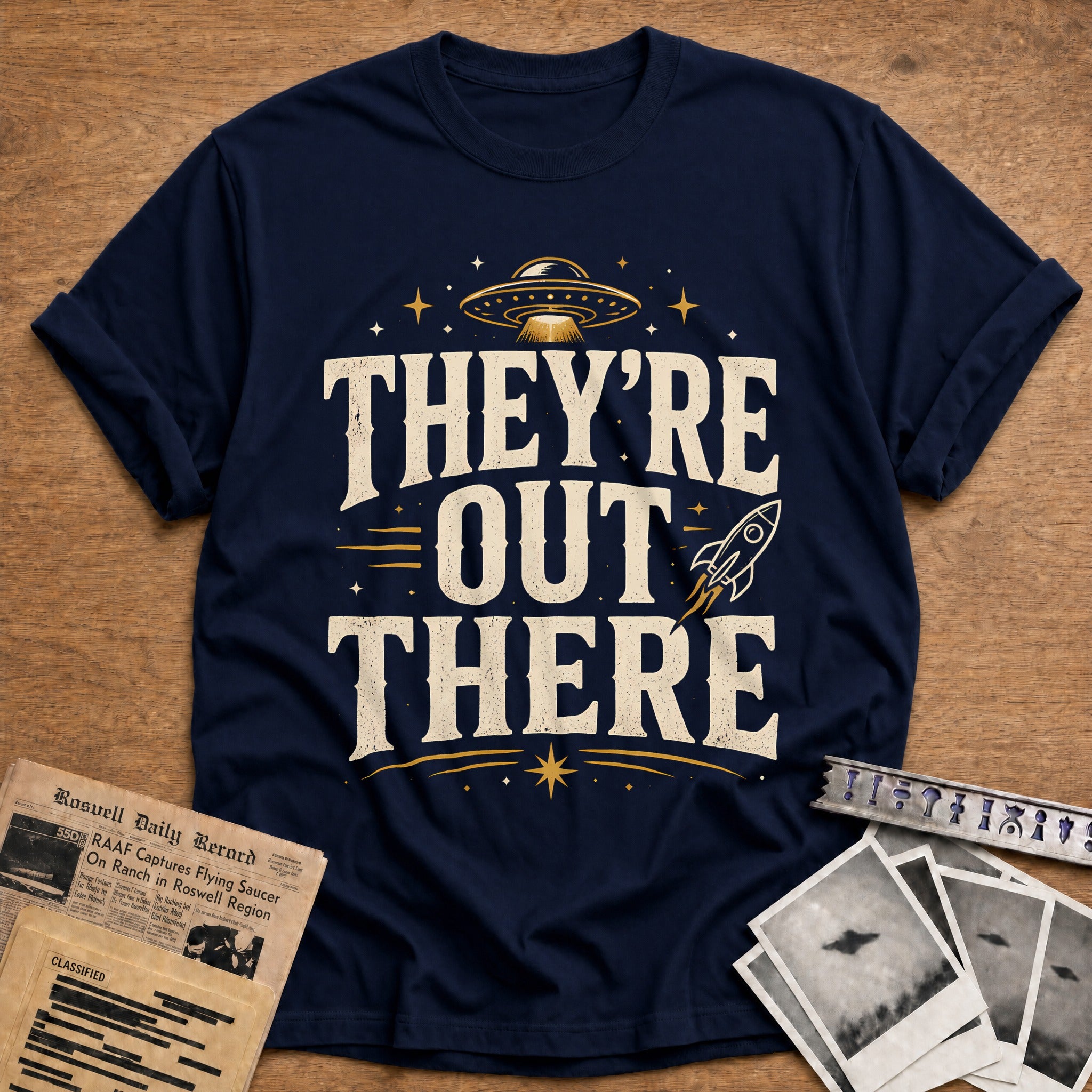 They Re Out There 95 T-Shirt - Navy