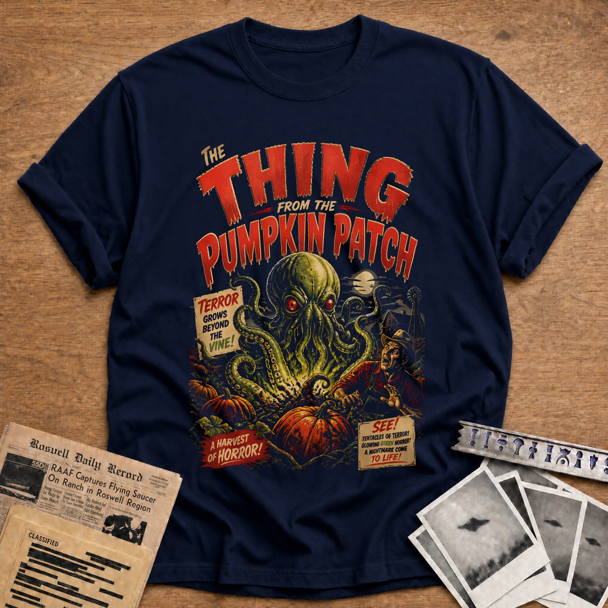 Thing From Pumpkin Patch 53 T-Shirt - Navy